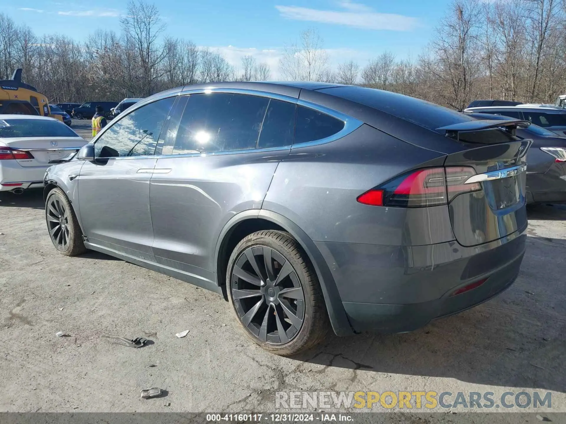 3 fotografías del automóvil dañado 5YJXCAE22LF300795 TESLA MODEL X 2020