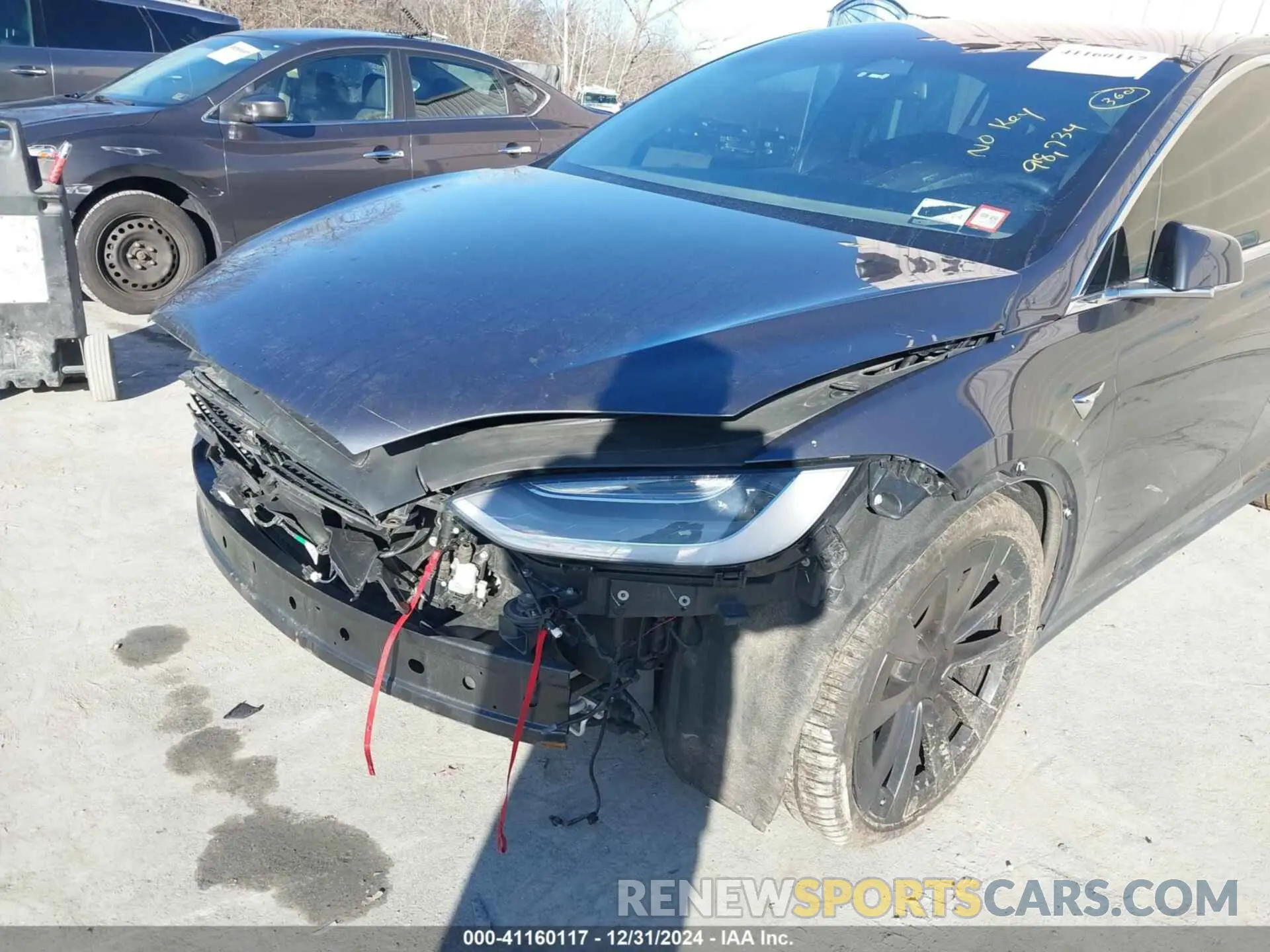 6 fotografías del automóvil dañado 5YJXCAE22LF300795 TESLA MODEL X 2020