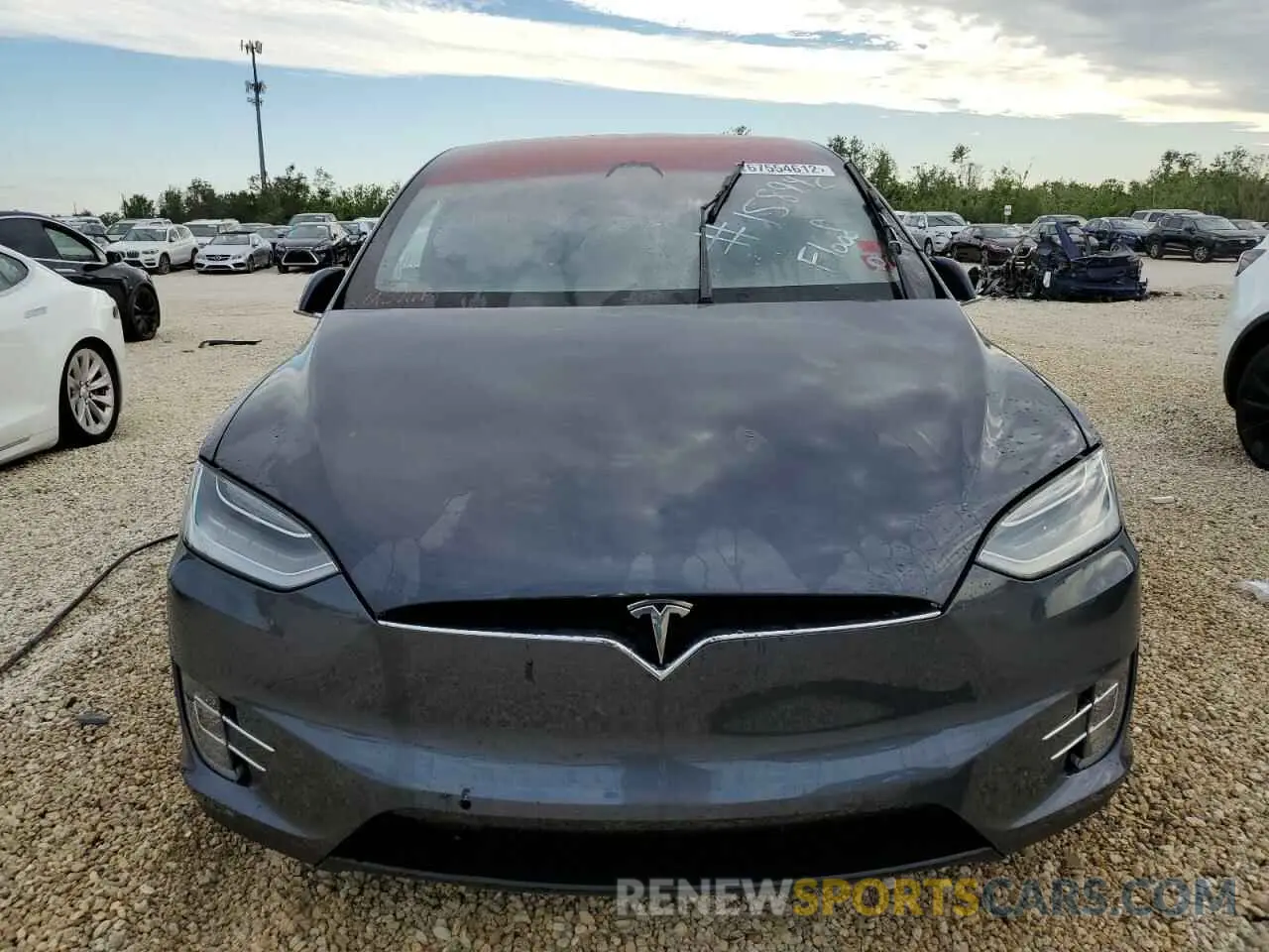 5 fotografías del automóvil dañado 5YJXCAE23LF221989 TESLA MODEL X 2020