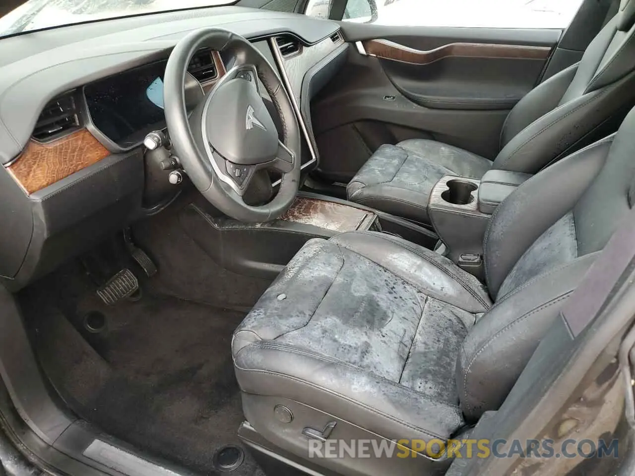 7 fotografías del automóvil dañado 5YJXCAE23LF221989 TESLA MODEL X 2020