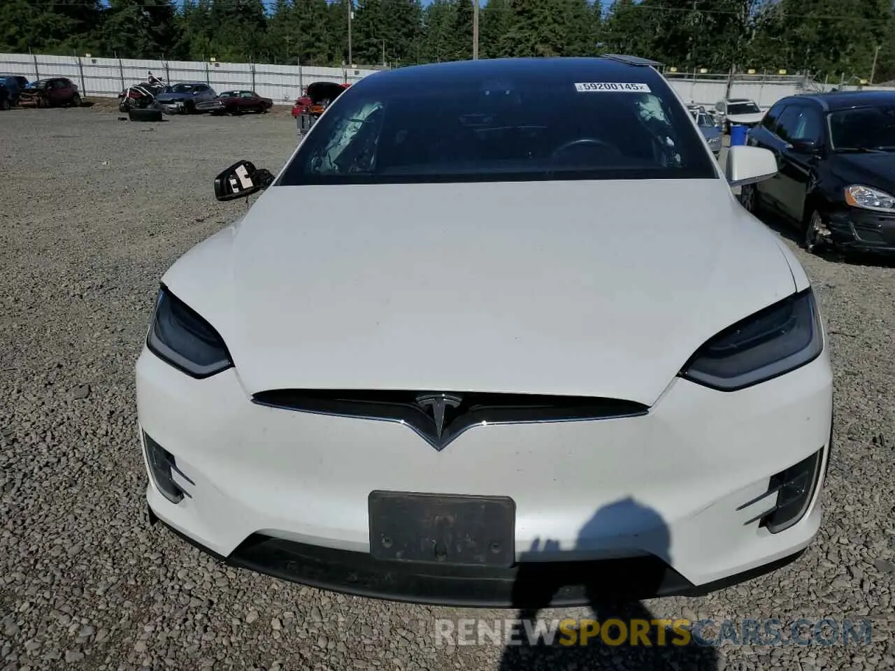 5 fotografías del automóvil dañado 5YJXCAE23LF237481 TESLA MODEL X 2020