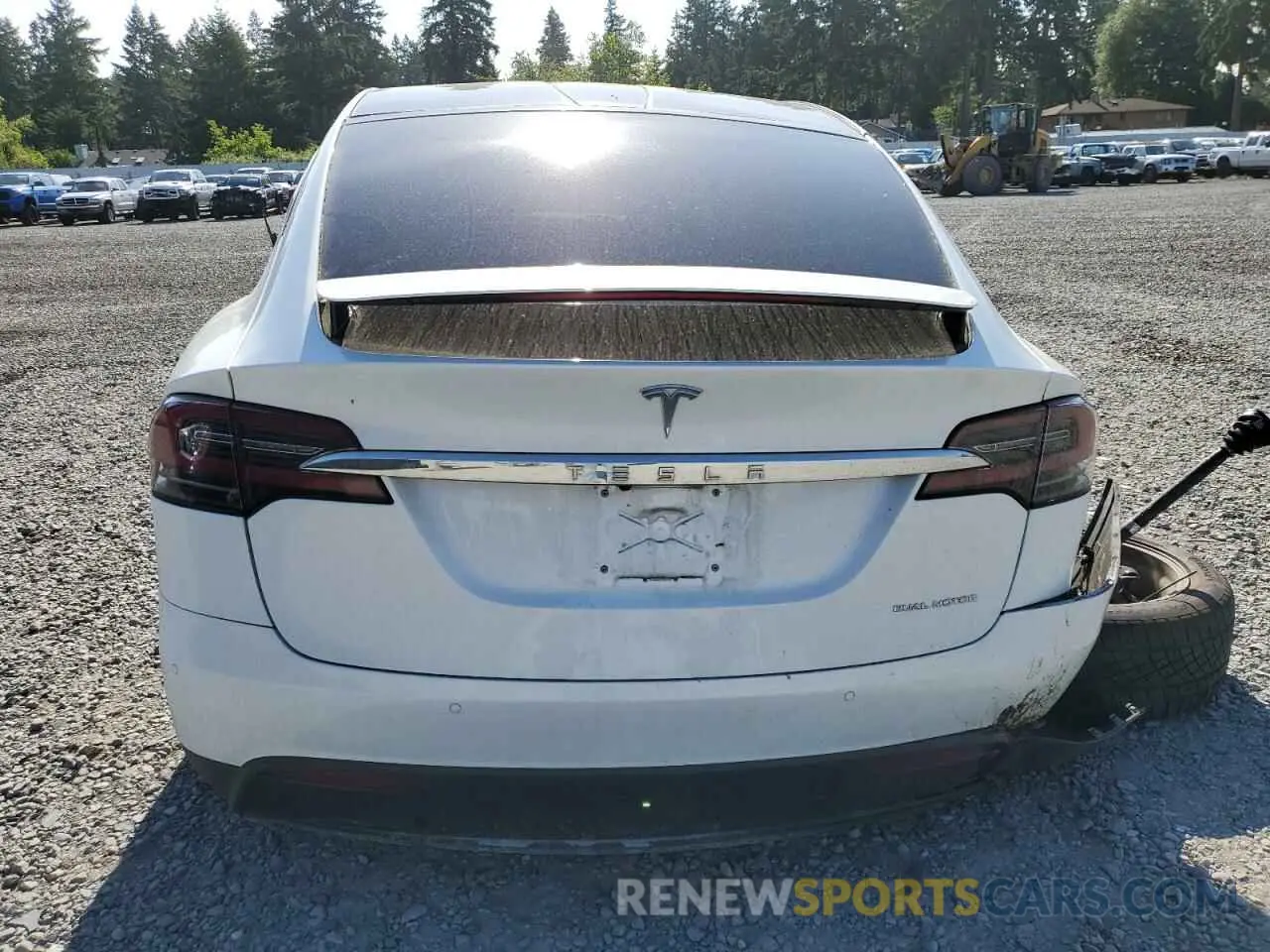 6 fotografías del automóvil dañado 5YJXCAE23LF237481 TESLA MODEL X 2020