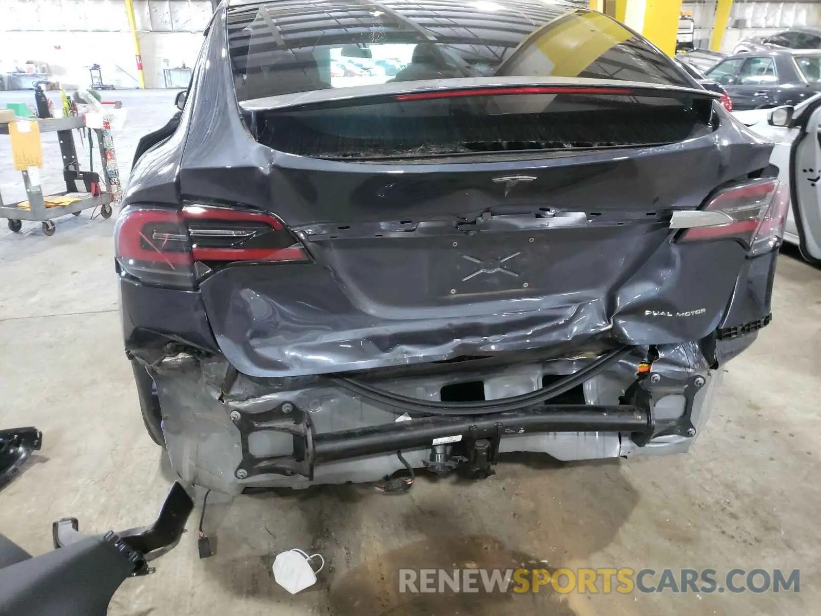 9 fotografías del automóvil dañado 5YJXCAE23LF240199 TESLA MODEL X 2020