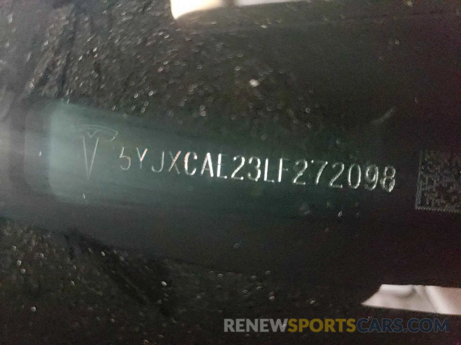 10 fotografías del automóvil dañado 5YJXCAE23LF272098 TESLA MODEL X 2020
