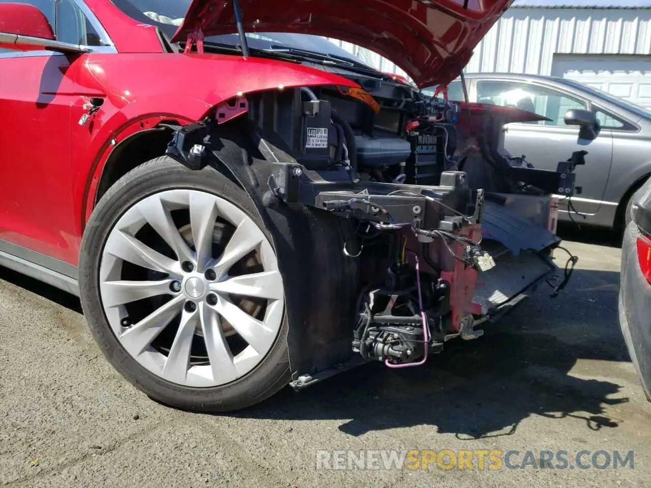 9 fotografías del automóvil dañado 5YJXCAE24LF262566 TESLA MODEL X 2020