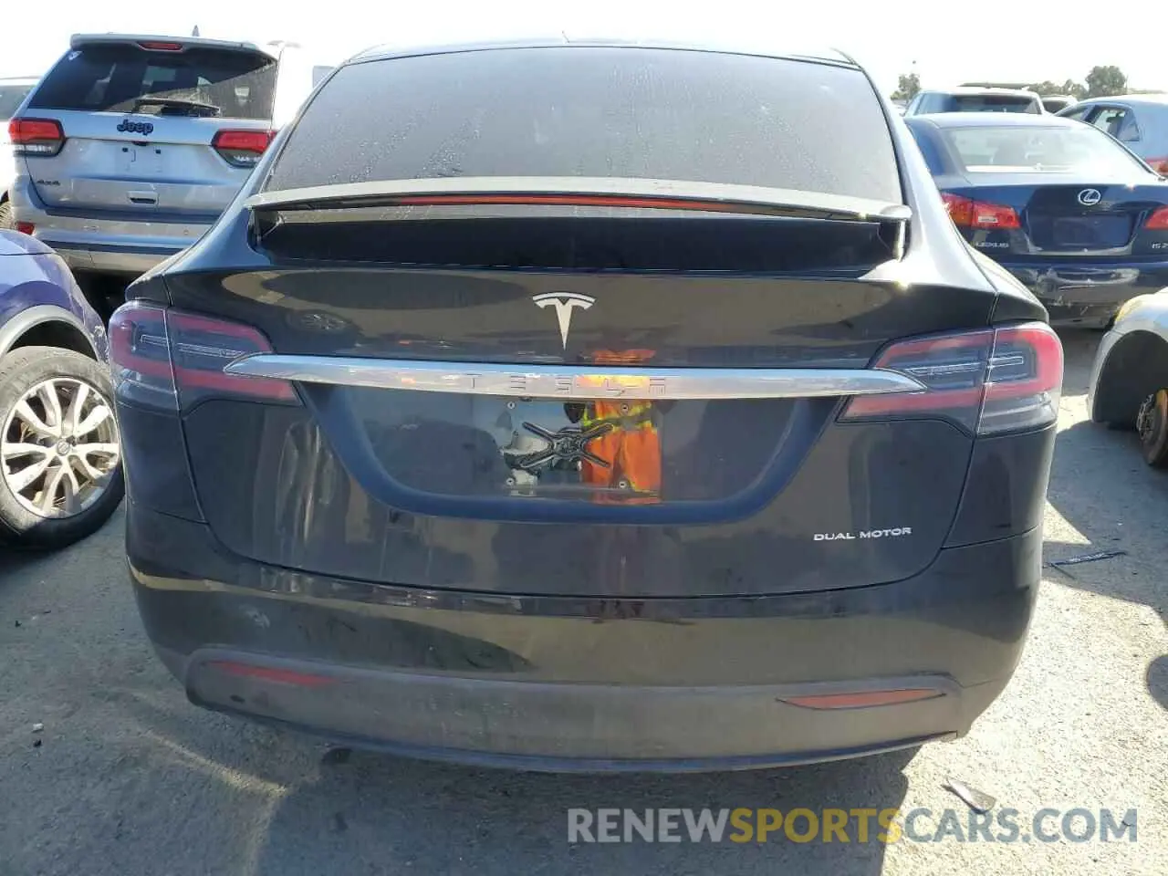 6 fotografías del automóvil dañado 5YJXCAE24LF262597 TESLA MODEL X 2020