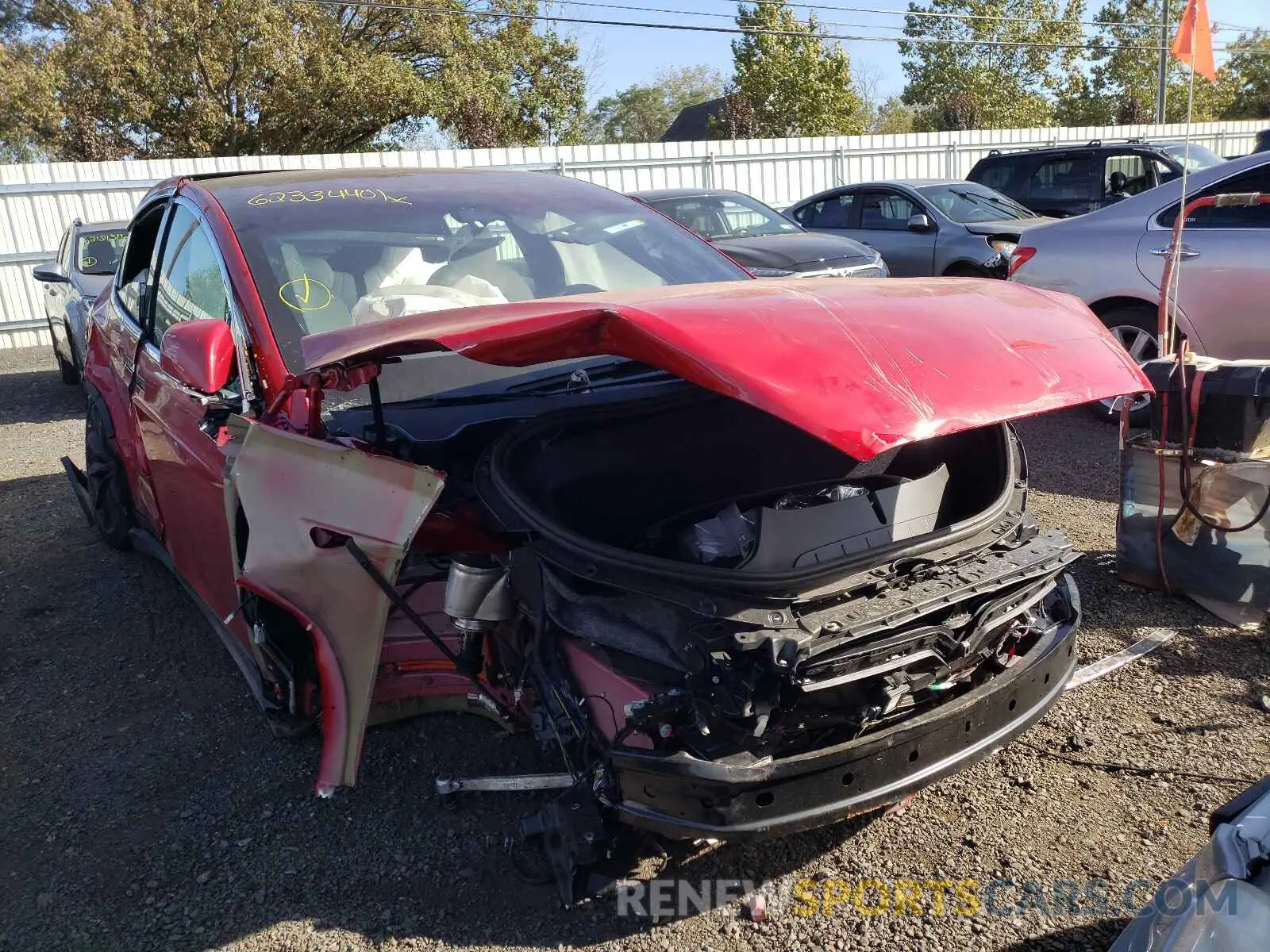 1 fotografías del automóvil dañado 5YJXCAE24LF286480 TESLA MODEL X 2020