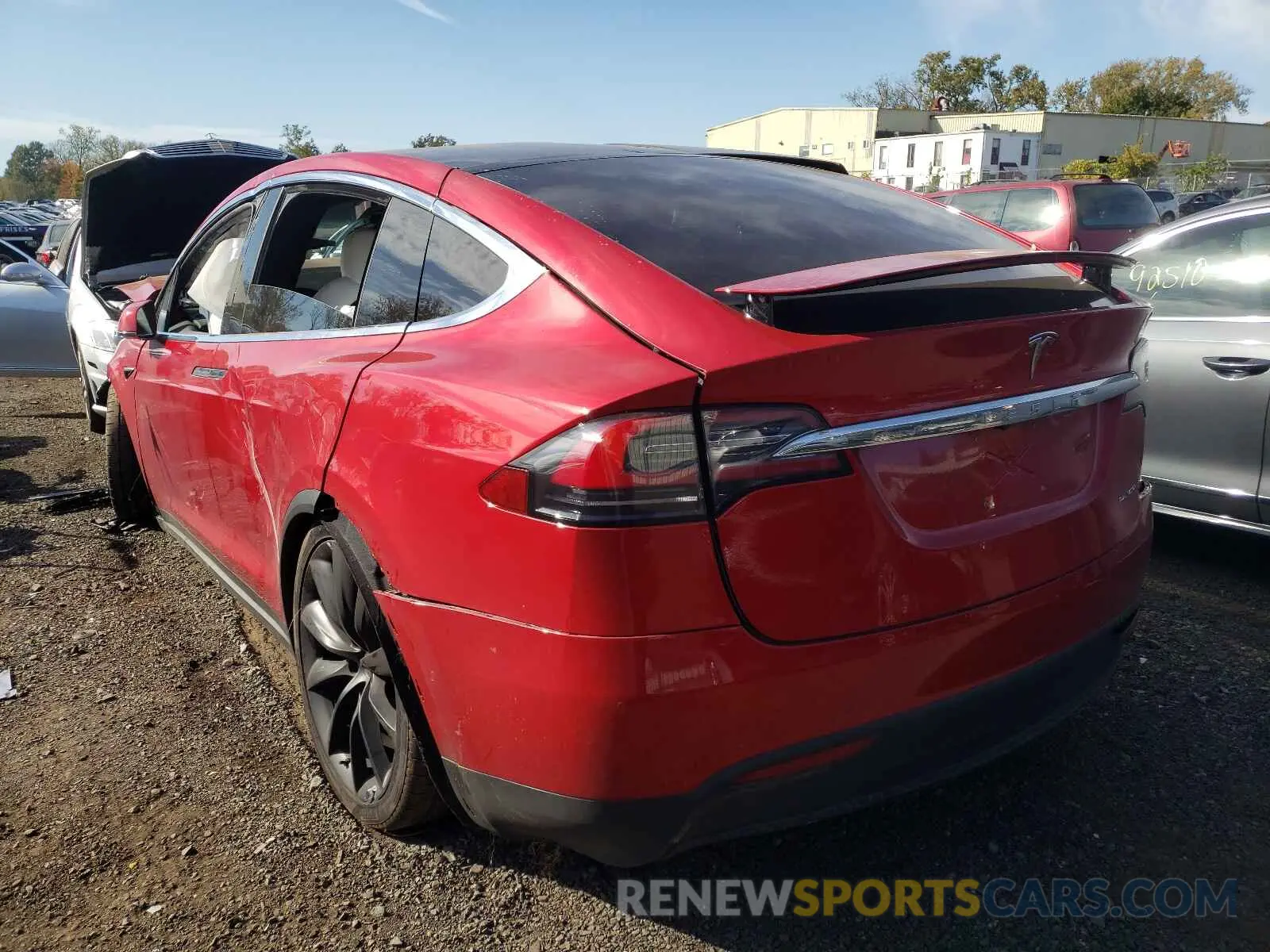 3 fotografías del automóvil dañado 5YJXCAE24LF286480 TESLA MODEL X 2020