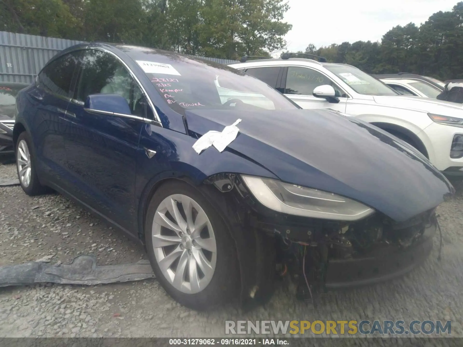 1 fotografías del automóvil dañado 5YJXCAE25LF221329 TESLA MODEL X 2020