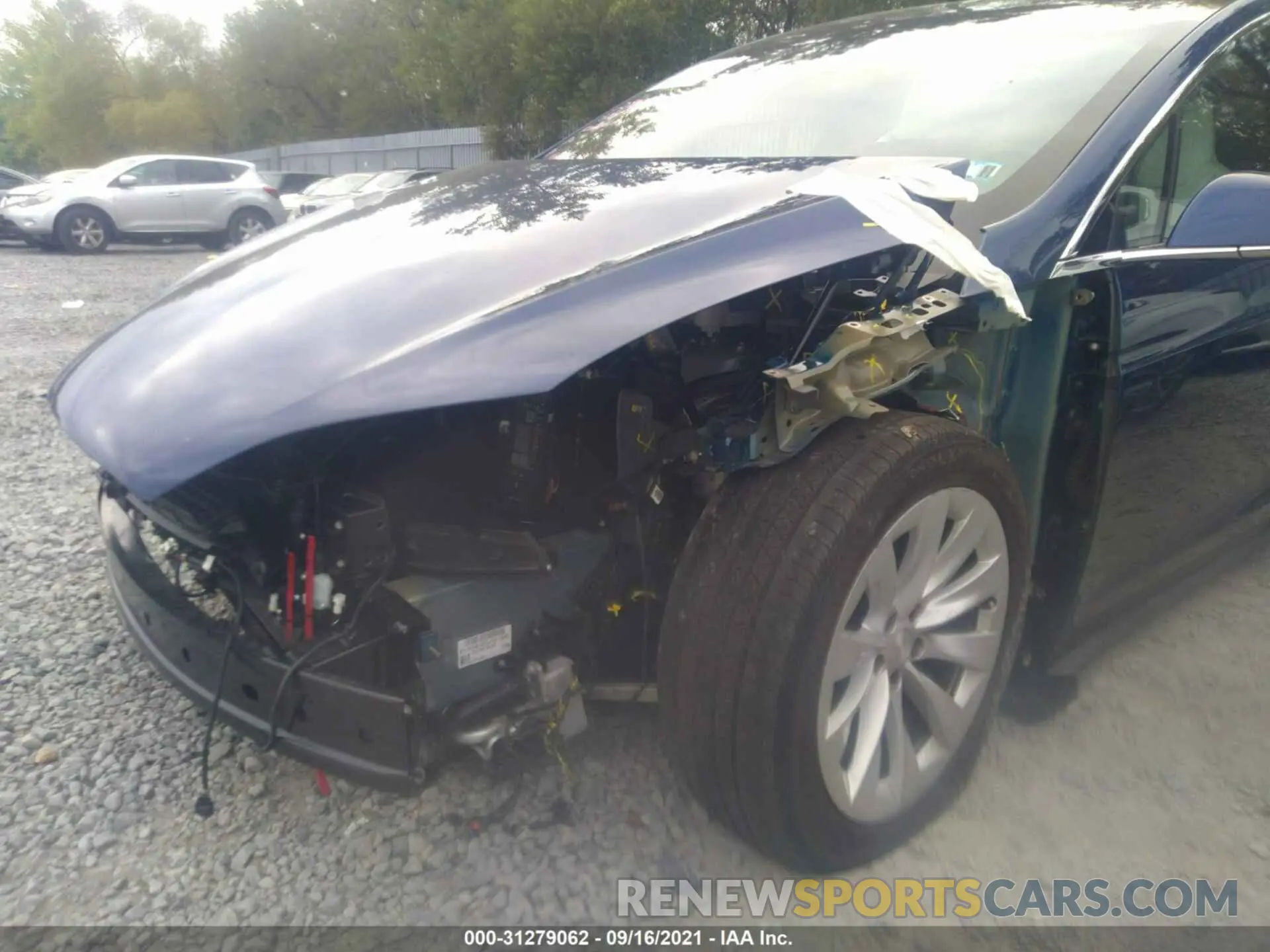 6 fotografías del automóvil dañado 5YJXCAE25LF221329 TESLA MODEL X 2020