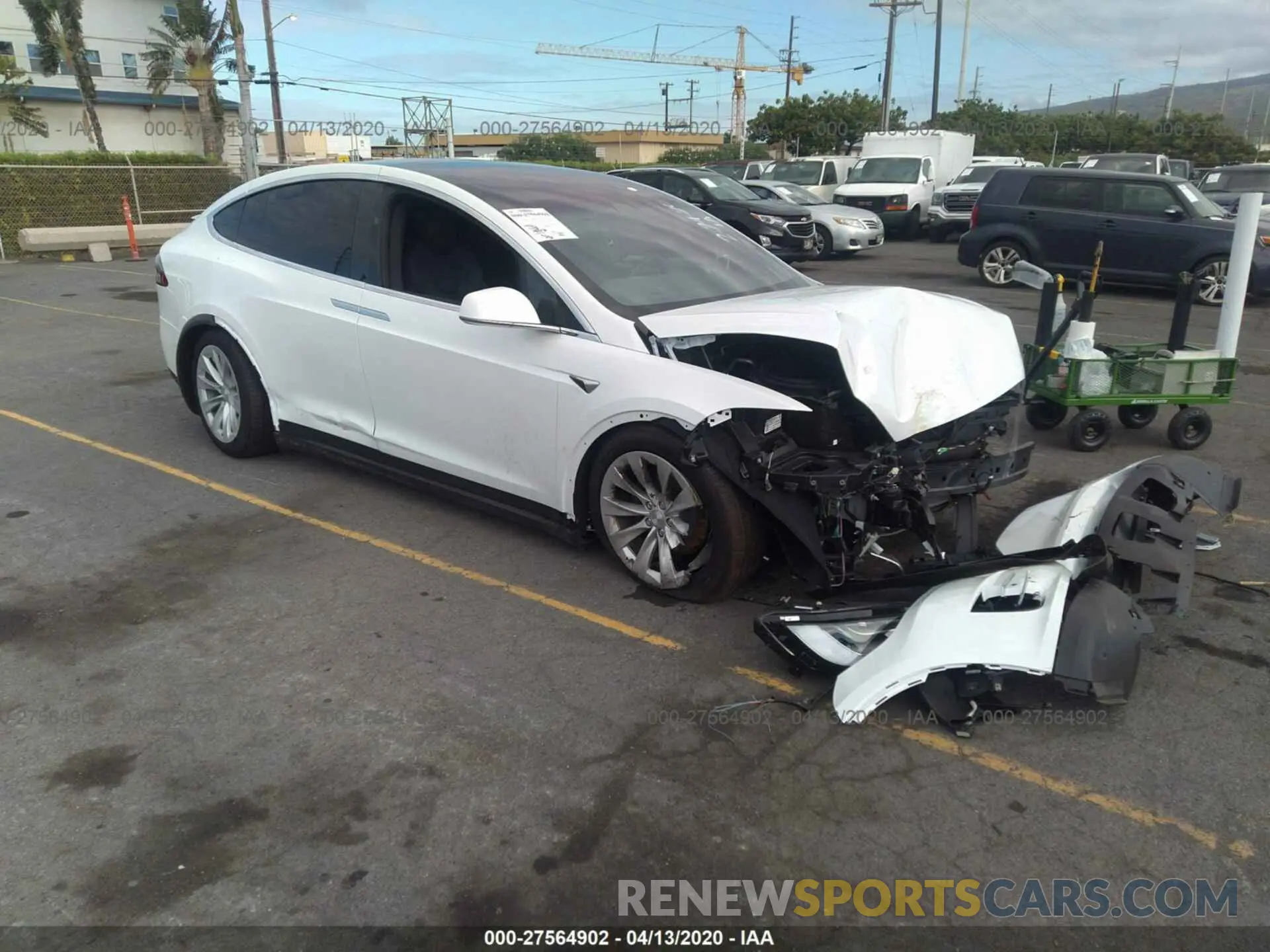 1 fotografías del automóvil dañado 5YJXCAE25LF234372 TESLA MODEL X 2020