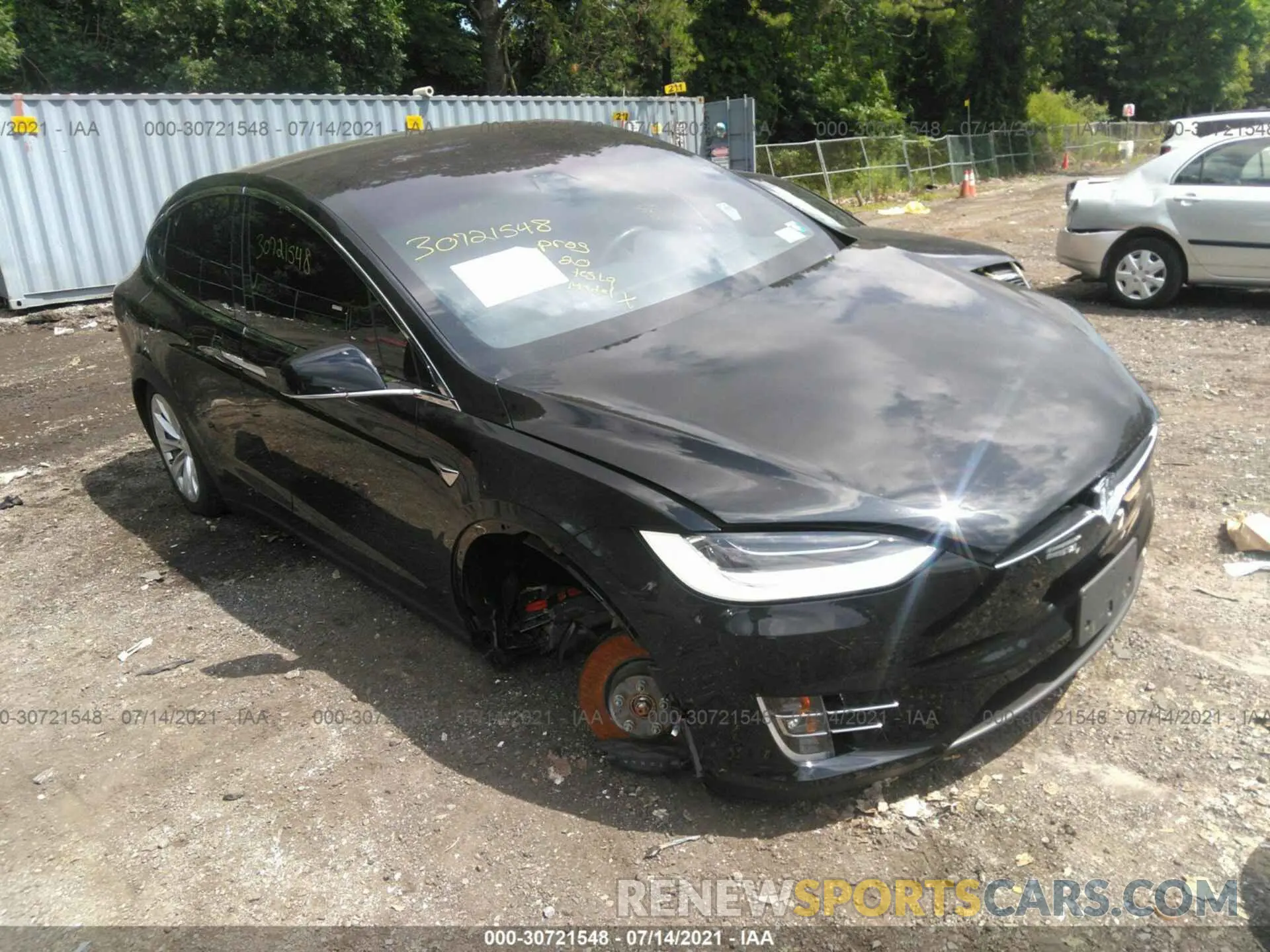 1 fotografías del automóvil dañado 5YJXCAE25LF271776 TESLA MODEL X 2020