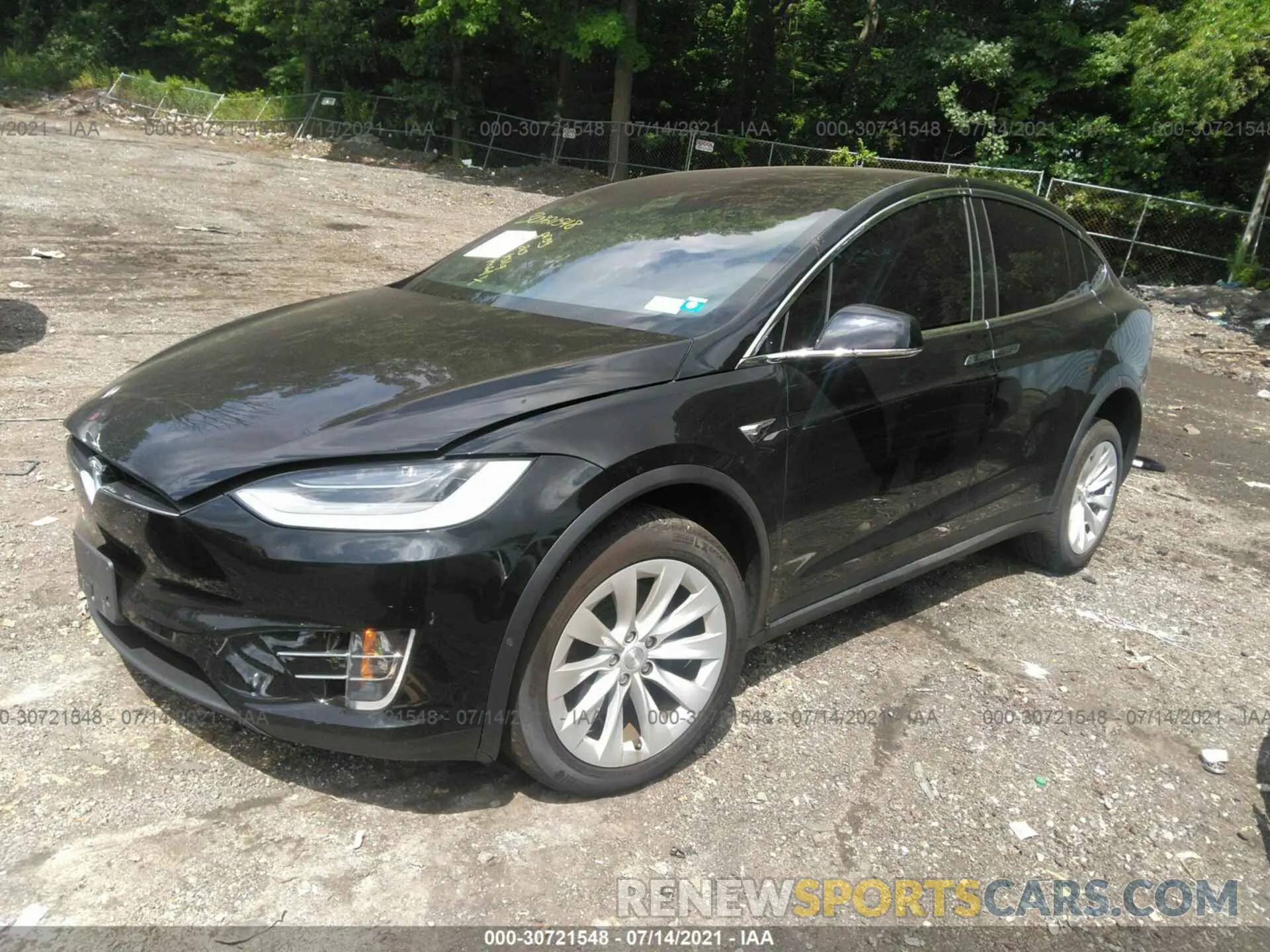 2 fotografías del automóvil dañado 5YJXCAE25LF271776 TESLA MODEL X 2020