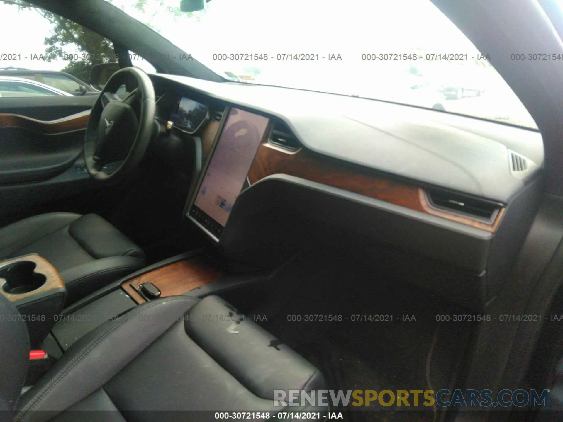 5 fotografías del automóvil dañado 5YJXCAE25LF271776 TESLA MODEL X 2020
