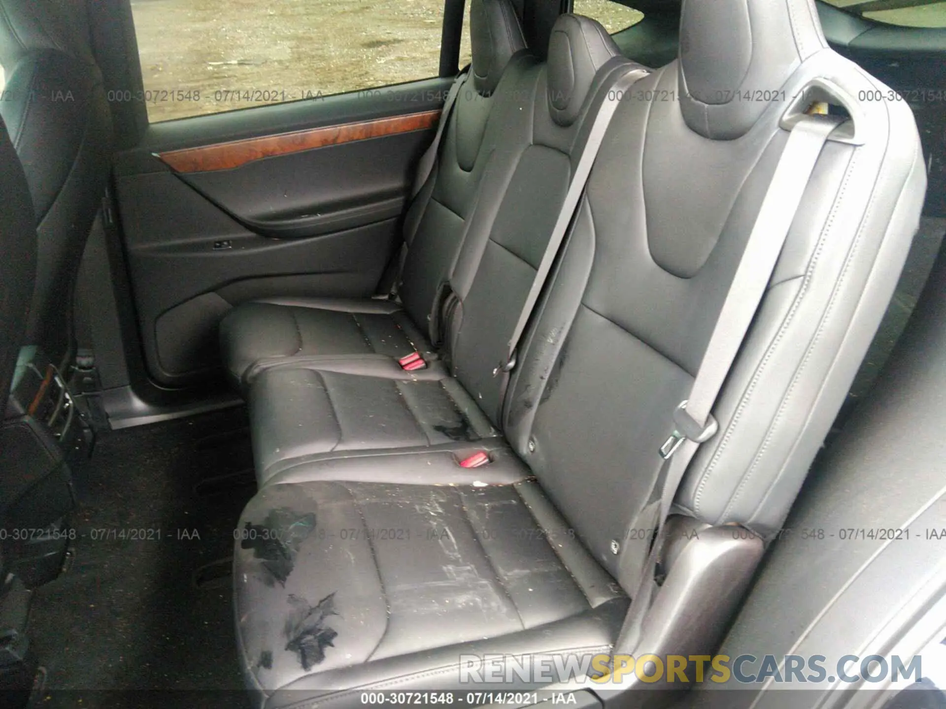 8 fotografías del automóvil dañado 5YJXCAE25LF271776 TESLA MODEL X 2020