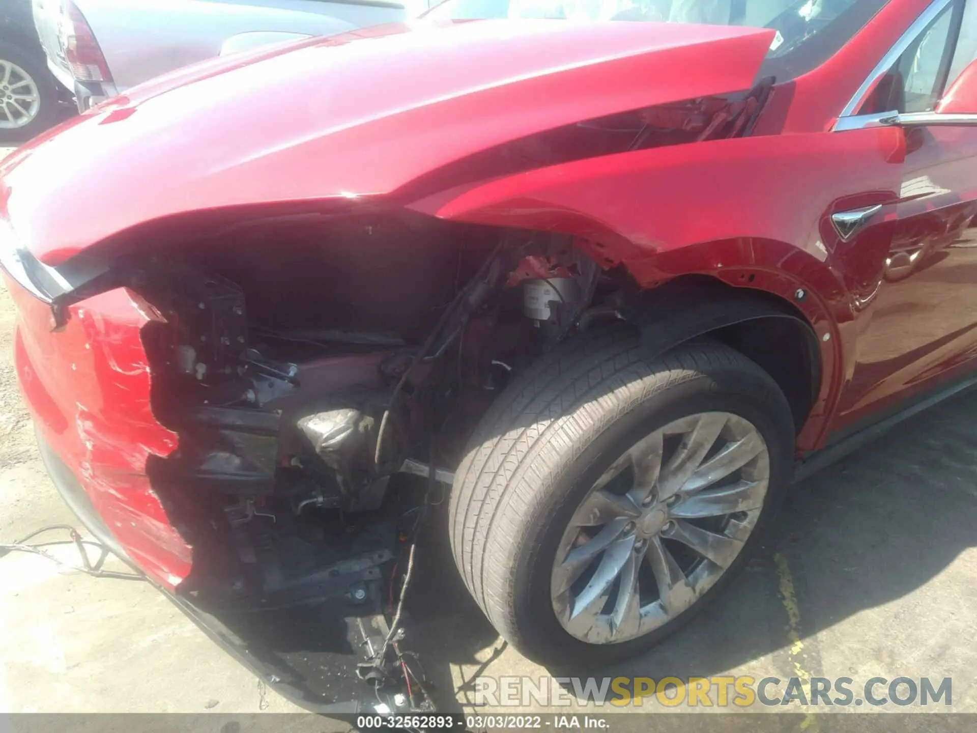 6 fotografías del automóvil dañado 5YJXCAE26LF239998 TESLA MODEL X 2020