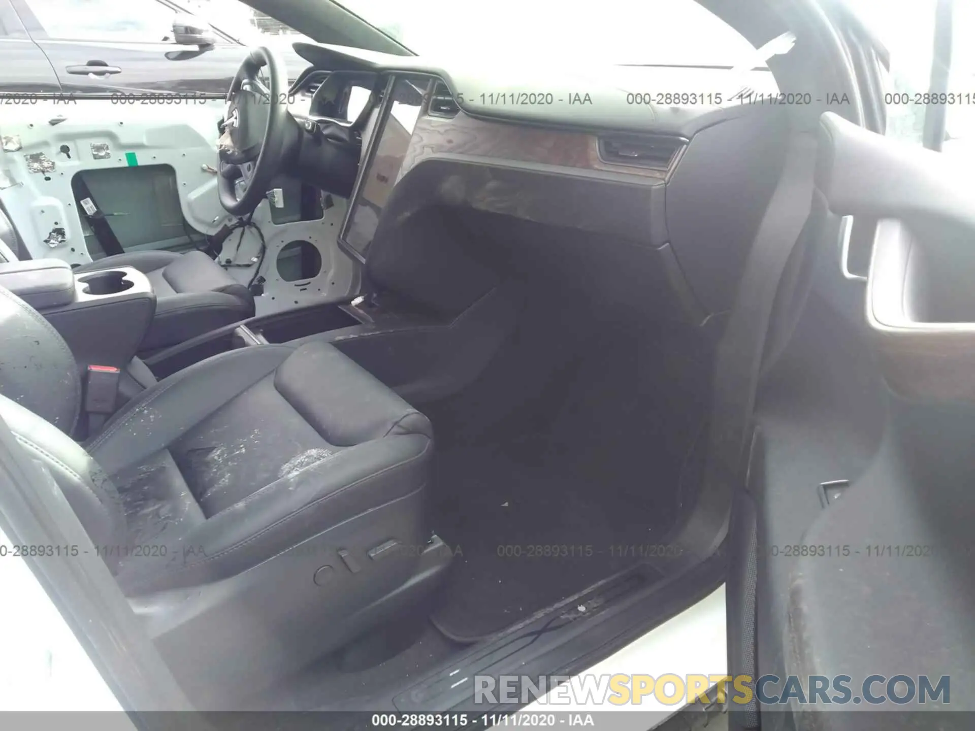 5 fotografías del automóvil dañado 5YJXCAE26LF304560 TESLA MODEL X 2020