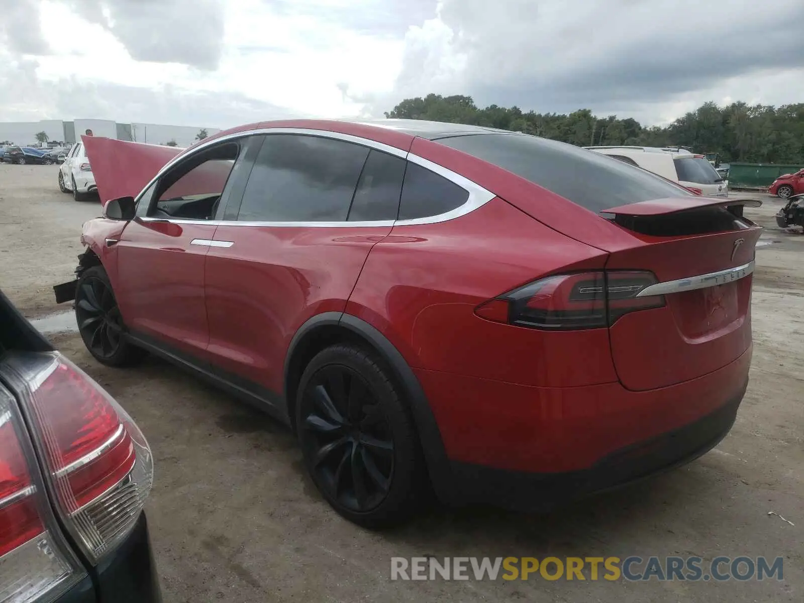 3 fotografías del automóvil dañado 5YJXCAE27LF250329 TESLA MODEL X 2020