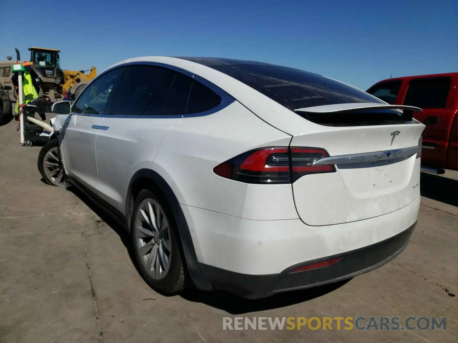3 fotografías del automóvil dañado 5YJXCAE27LF301957 TESLA MODEL X 2020