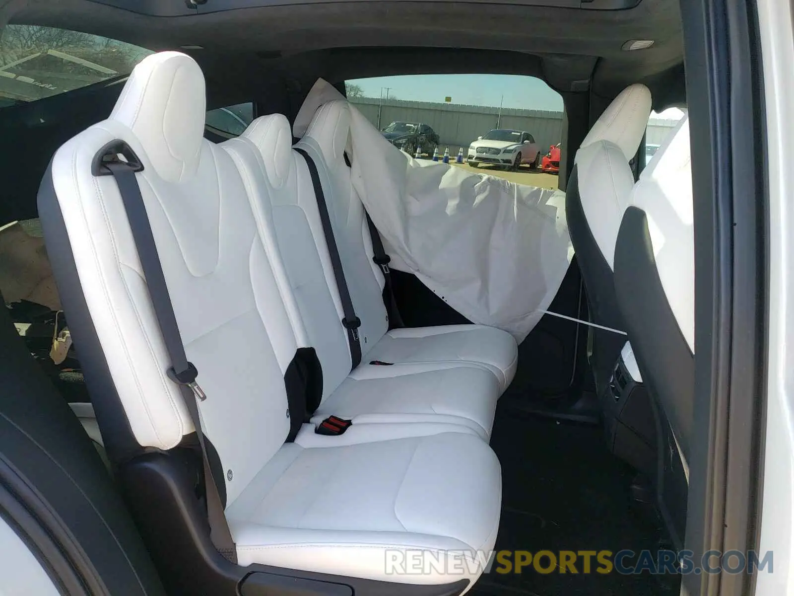 6 fotografías del automóvil dañado 5YJXCAE27LF301957 TESLA MODEL X 2020