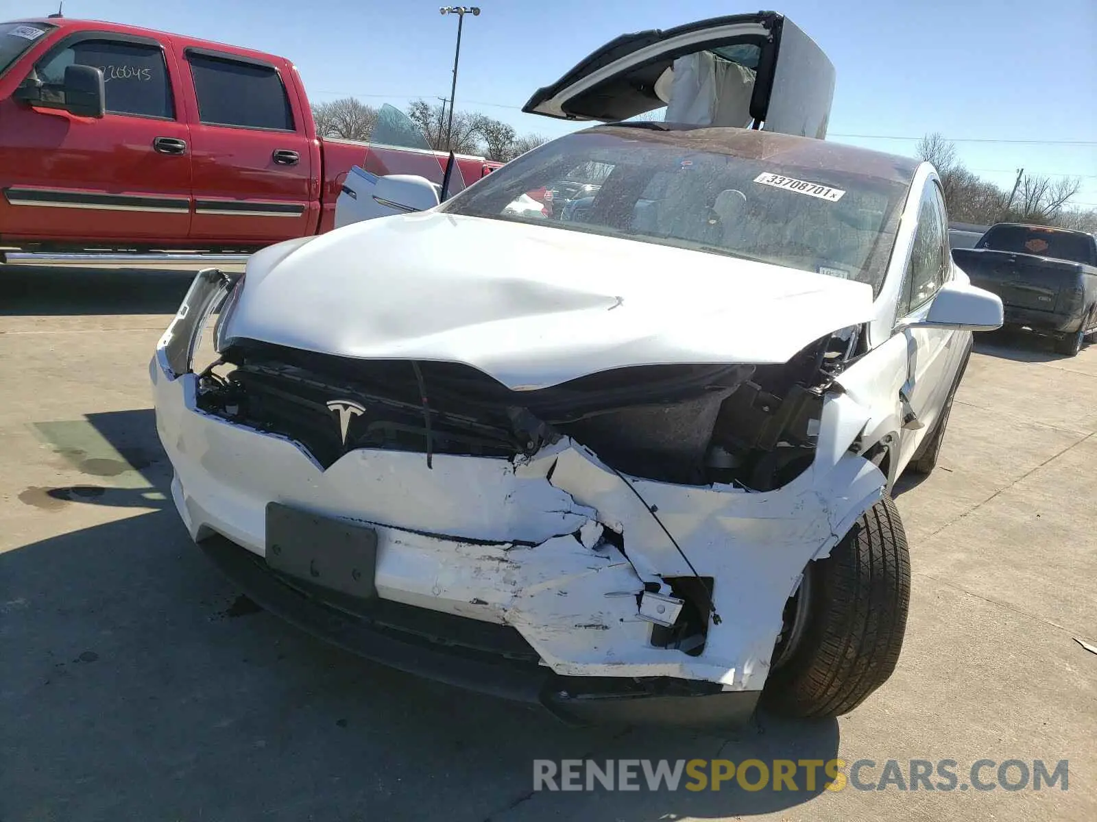 9 fotografías del automóvil dañado 5YJXCAE27LF301957 TESLA MODEL X 2020