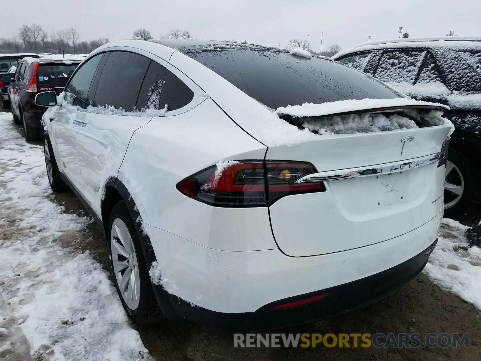 3 fotografías del automóvil dañado 5YJXCAE28LF219770 TESLA MODEL X 2020