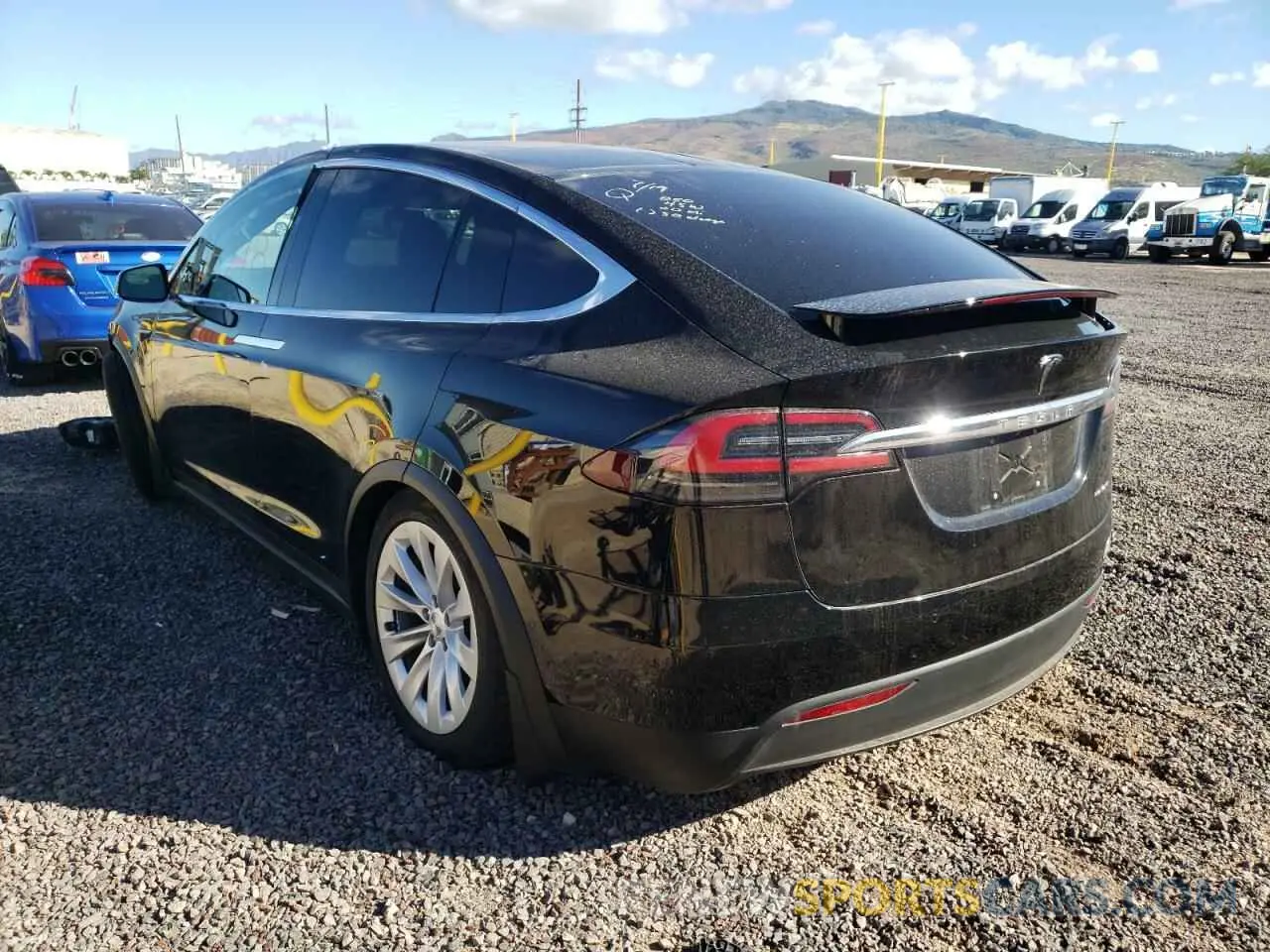 3 fotografías del automóvil dañado 5YJXCAE28LF261212 TESLA MODEL X 2020
