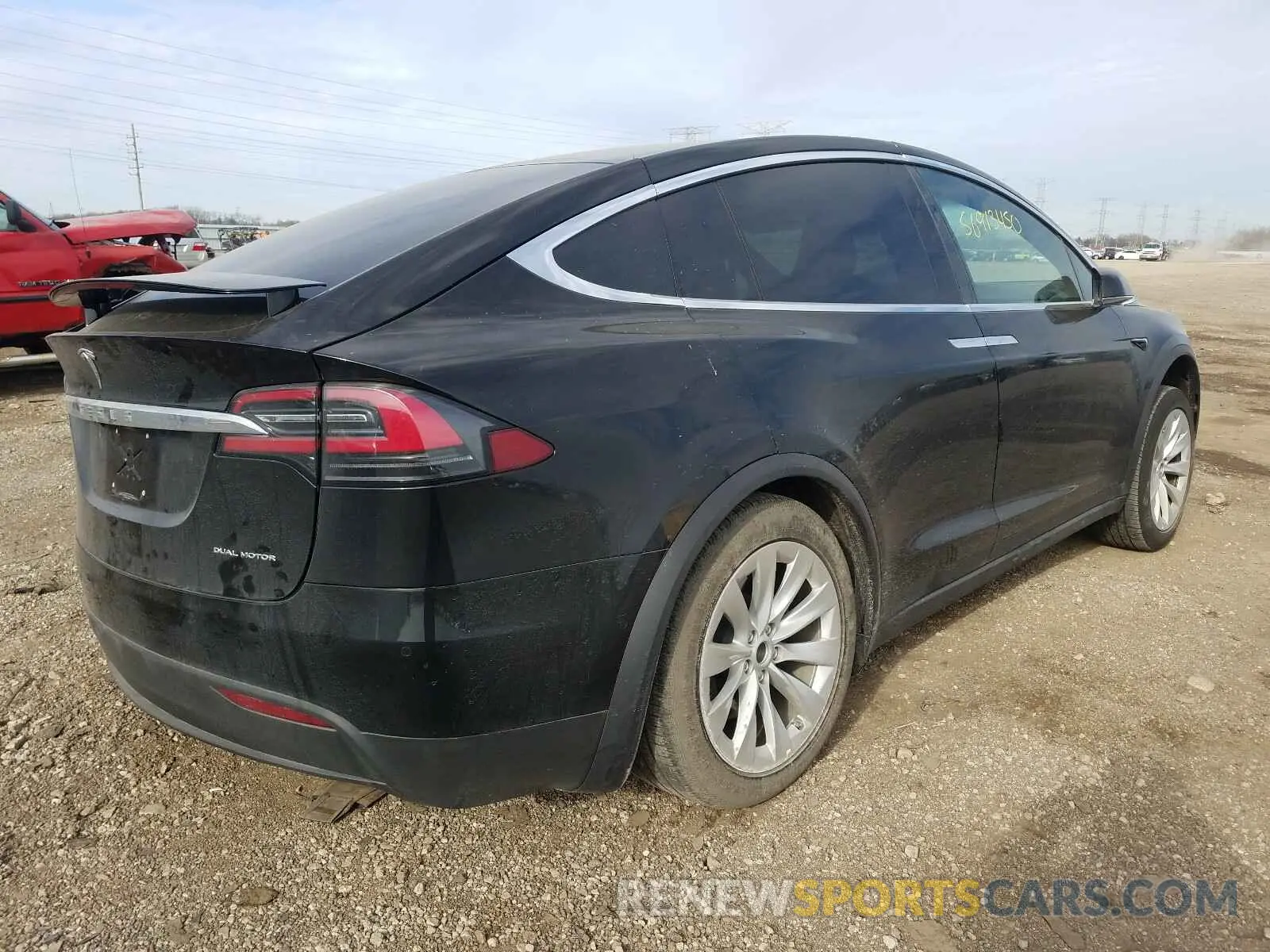 4 fotografías del automóvil dañado 5YJXCAE29LF223231 TESLA MODEL X 2020