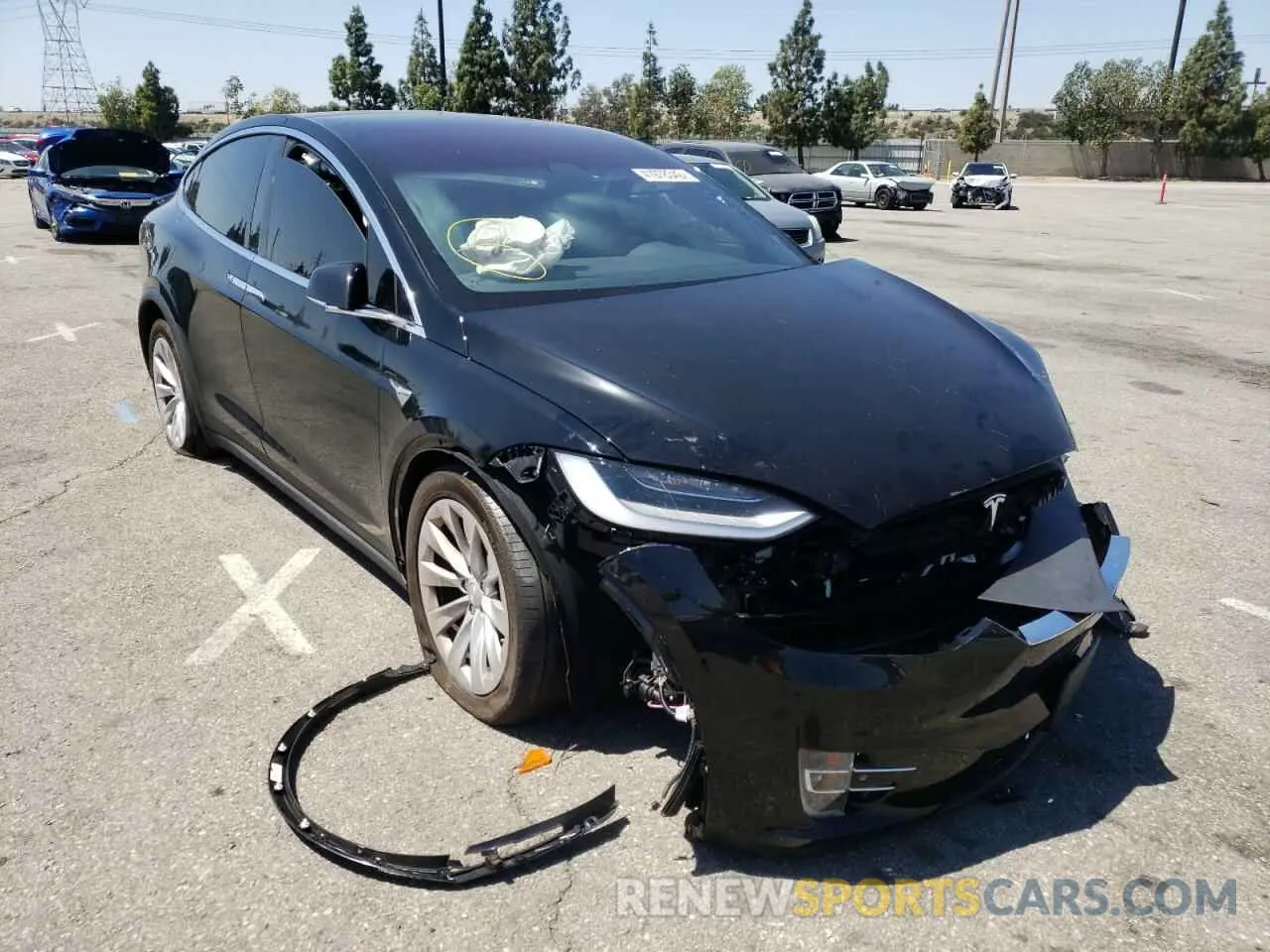 1 fotografías del automóvil dañado 5YJXCAE29LF240904 TESLA MODEL X 2020