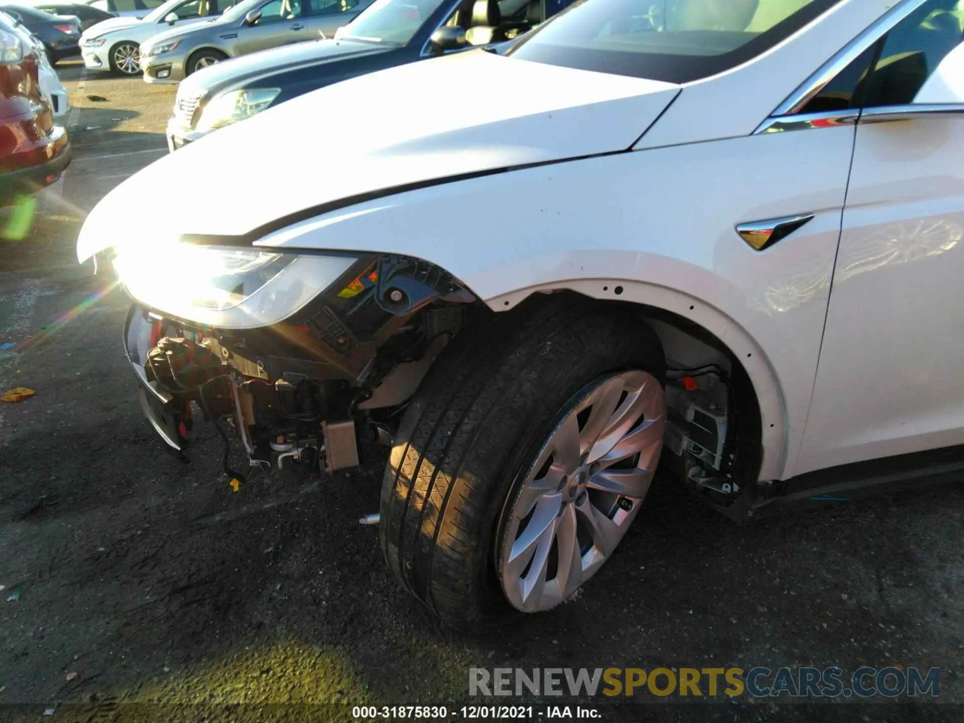 6 fotografías del automóvil dañado 5YJXCAE29LF249313 TESLA MODEL X 2020
