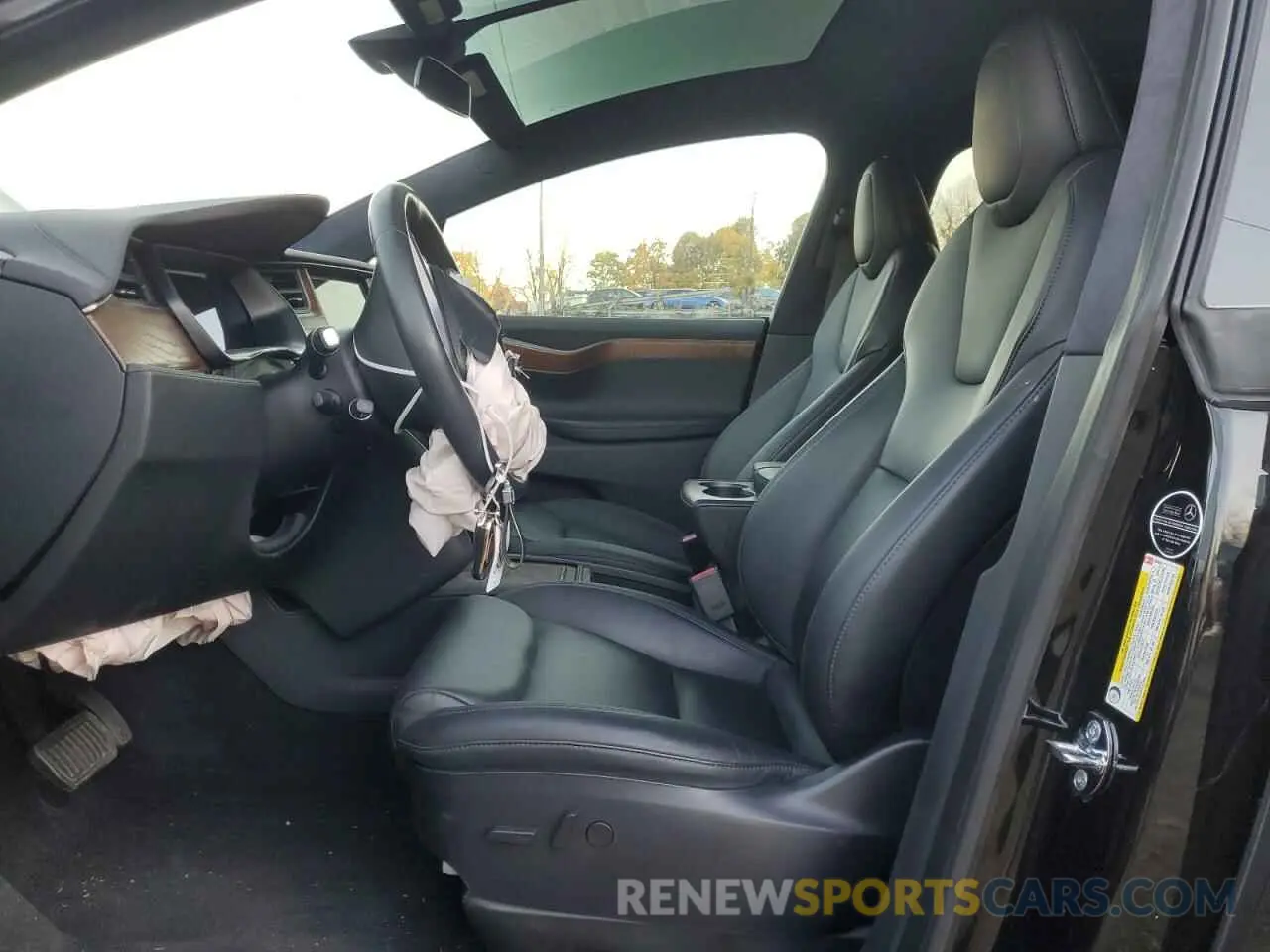 7 fotografías del automóvil dañado 5YJXCAE29LF284059 TESLA MODEL X 2020