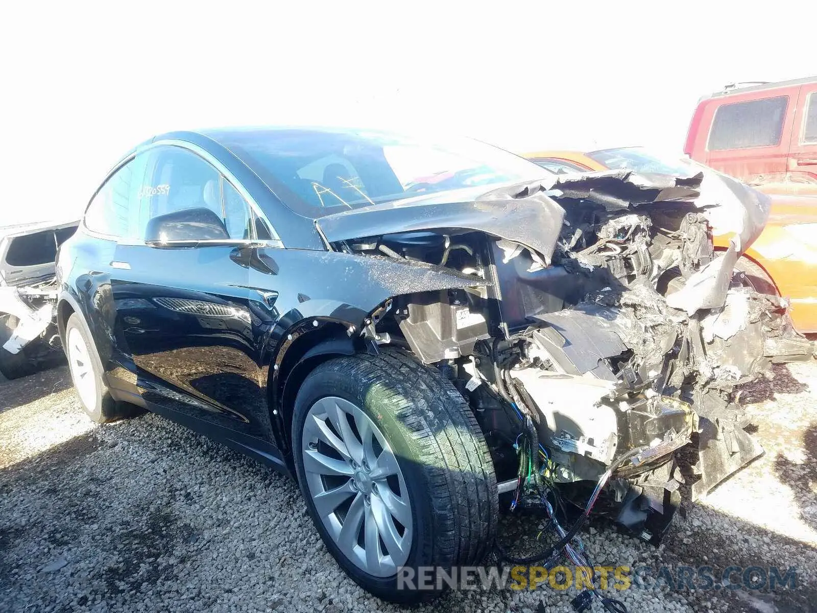 1 fotografías del automóvil dañado 5YJXCAE2XLF219902 TESLA MODEL X 2020