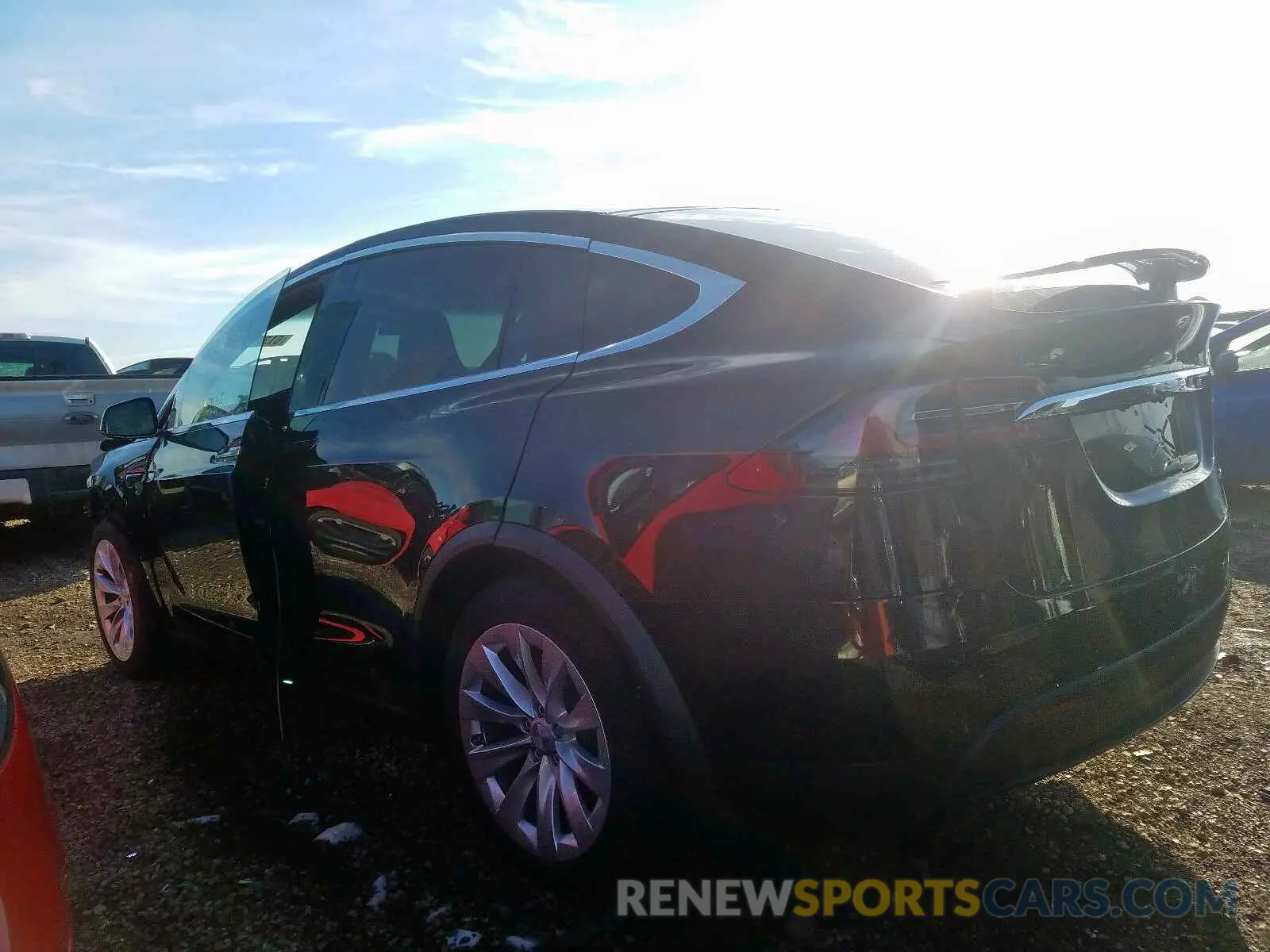 3 fotografías del automóvil dañado 5YJXCAE2XLF219902 TESLA MODEL X 2020