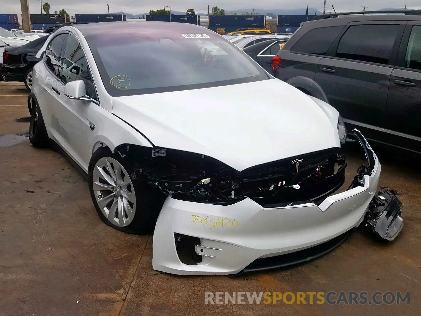 1 fotografías del automóvil dañado 5YJXCAE2XLF247571 TESLA MODEL X 2020