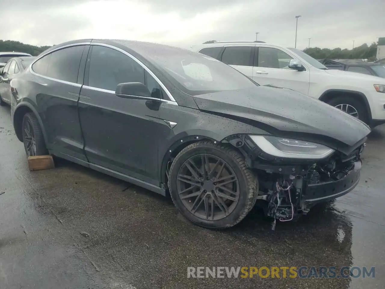4 fotografías del automóvil dañado 5YJXCAE2XLF277265 TESLA MODEL X 2020