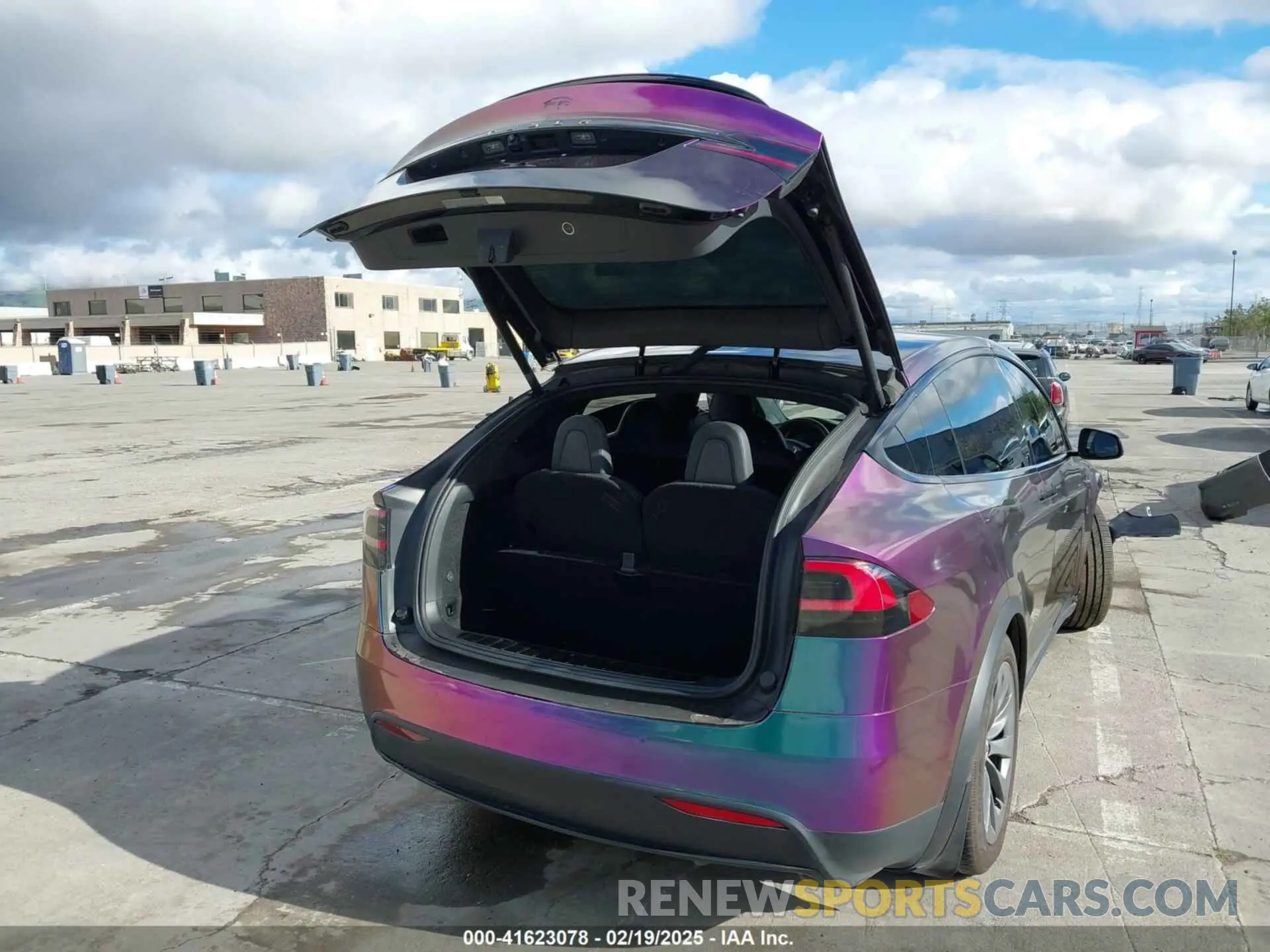 10 fotografías del automóvil dañado 5YJXCAE2XLF301063 TESLA MODEL X 2020