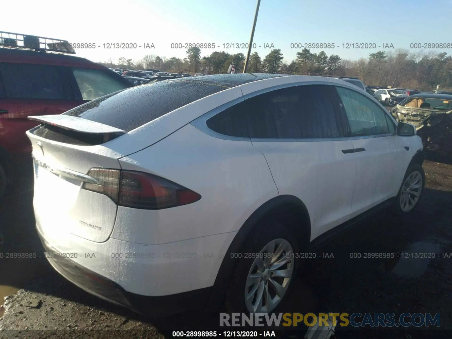 4 fotografías del automóvil dañado 5YJXCAE41LF230188 TESLA MODEL X 2020