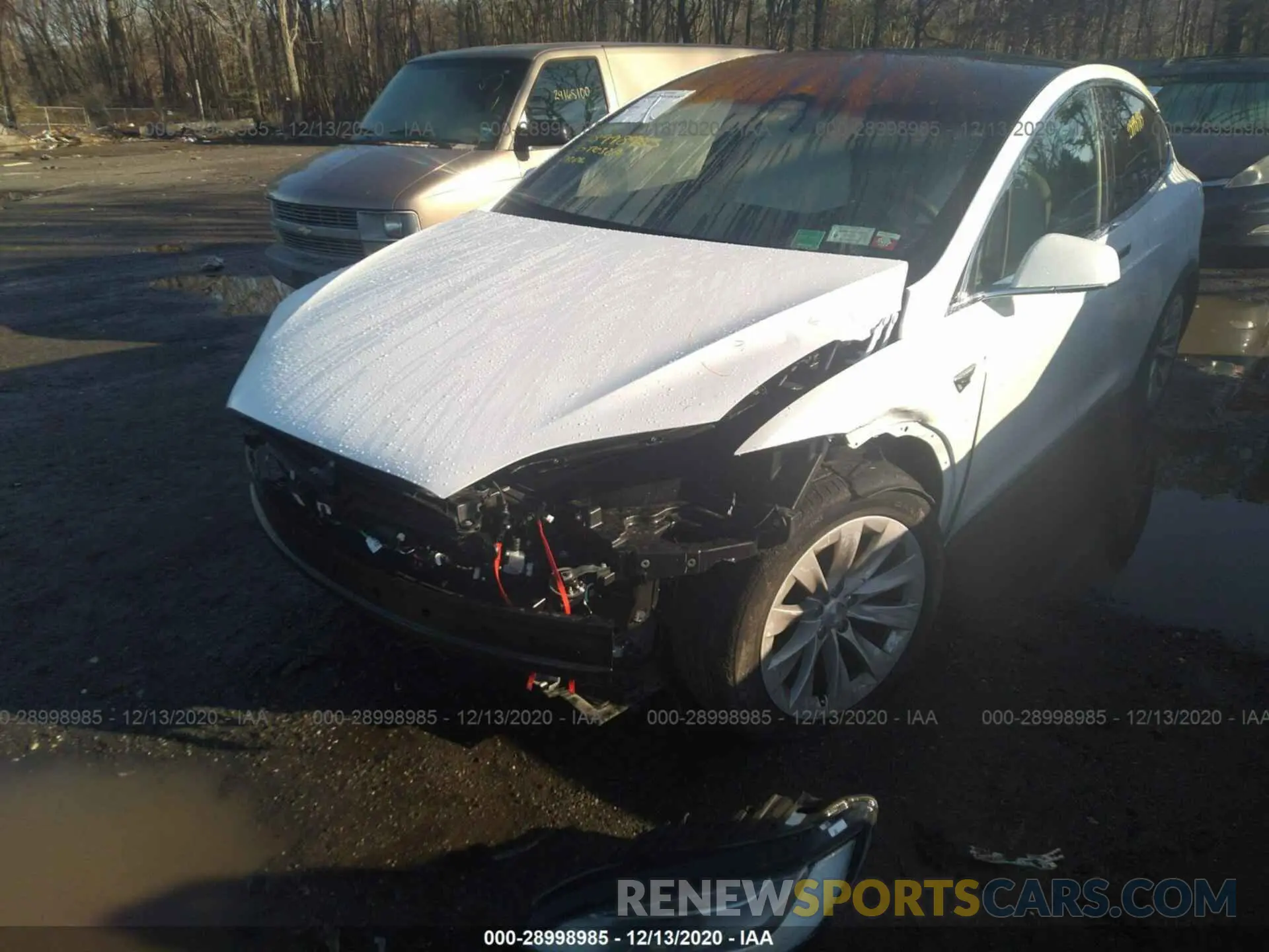 6 fotografías del automóvil dañado 5YJXCAE41LF230188 TESLA MODEL X 2020
