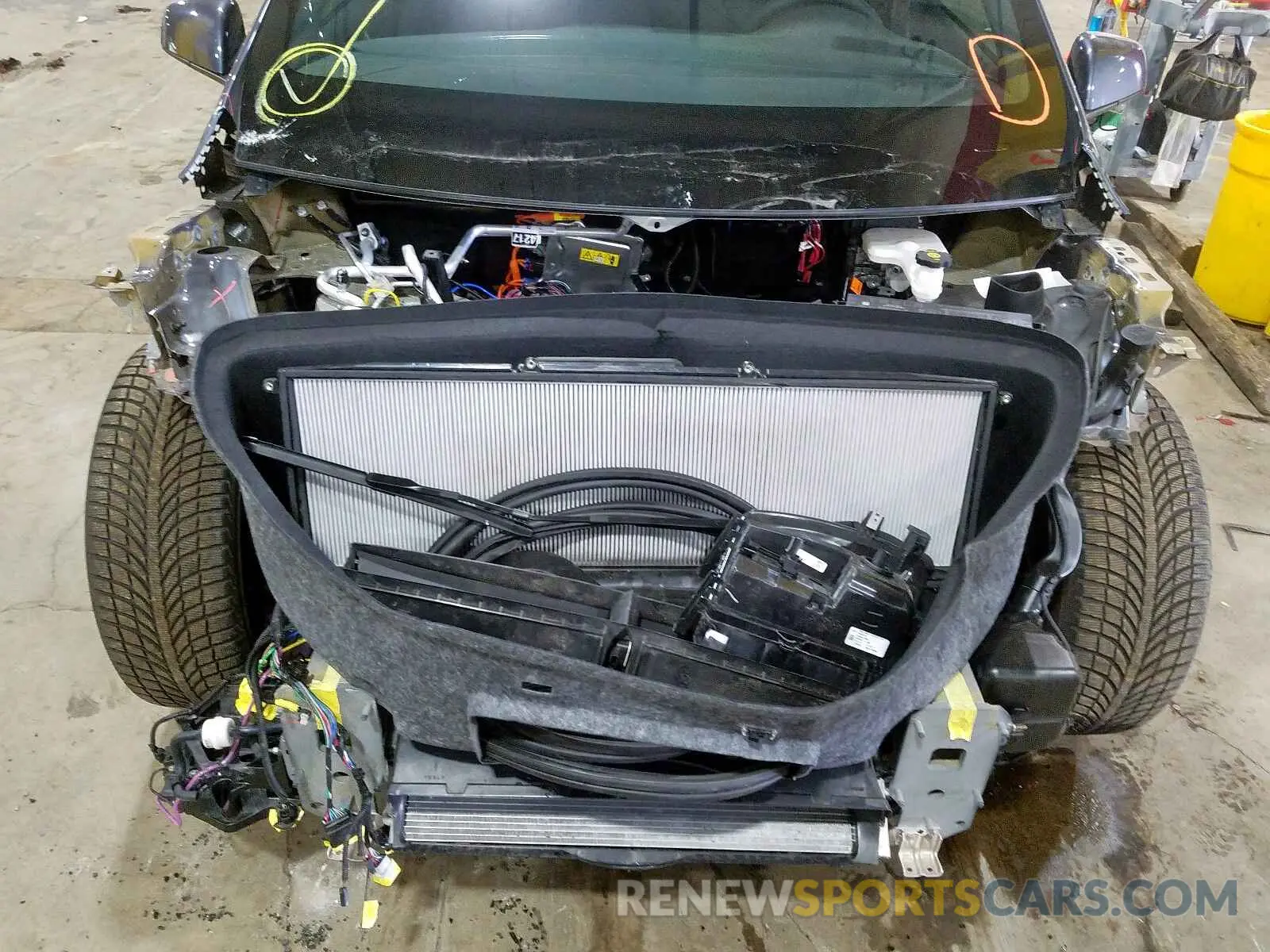 7 fotografías del automóvil dañado 5YJXCAE41LF240929 TESLA MODEL X 2020