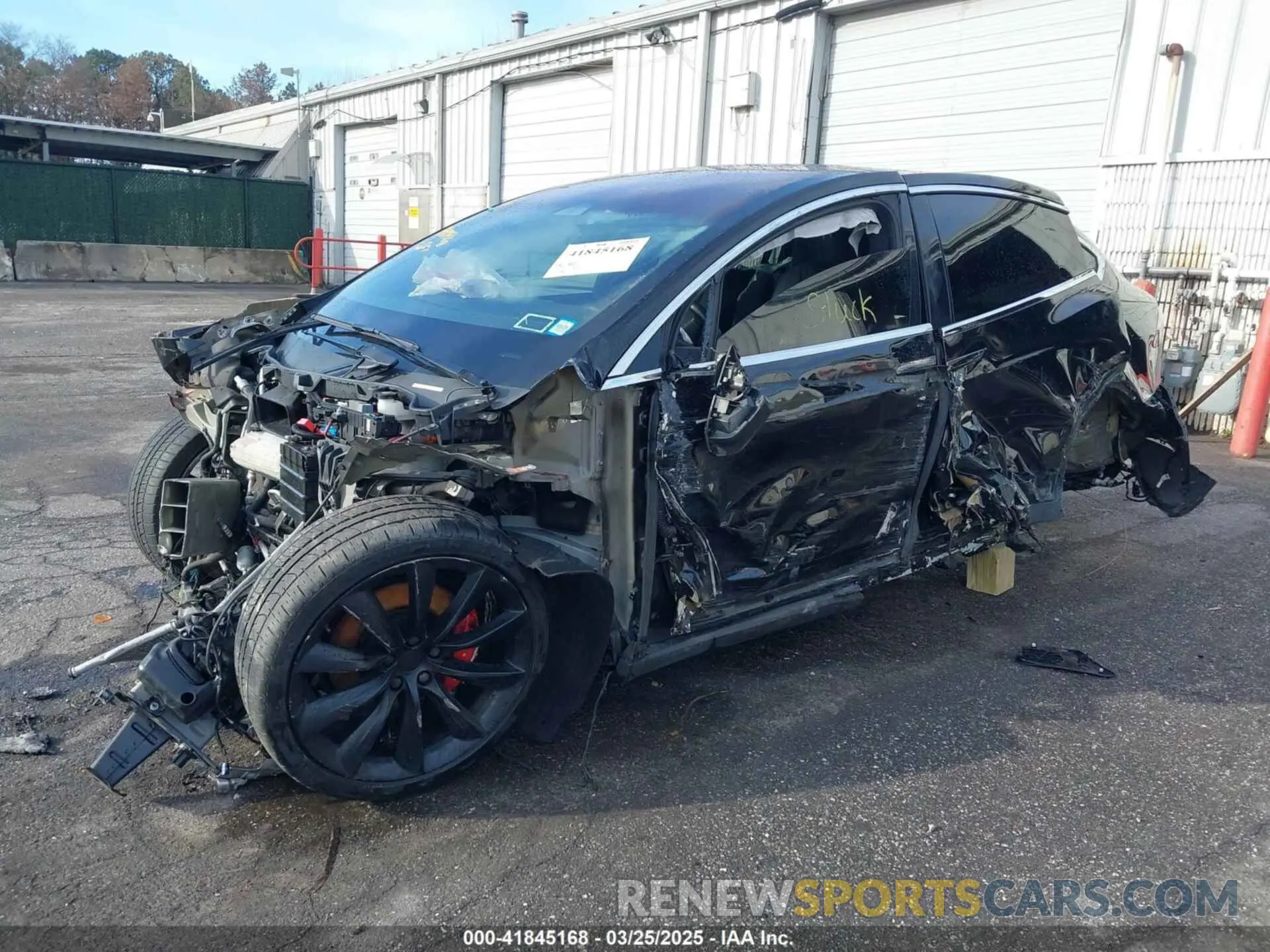 2 fotografías del automóvil dañado 5YJXCAE41LF248223 TESLA MODEL X 2020