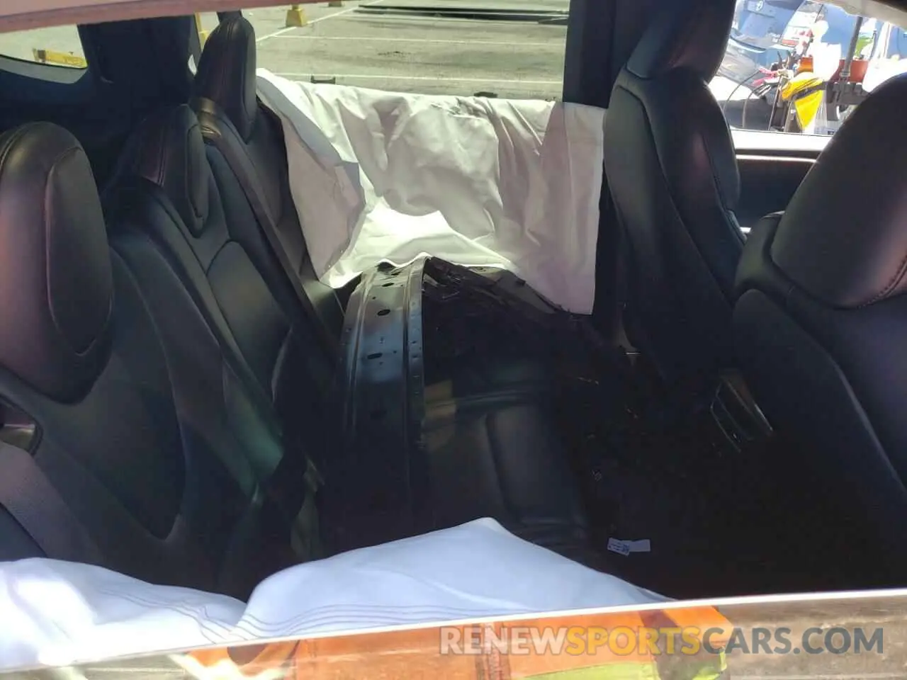 6 fotografías del automóvil dañado 5YJXCAE47LF261008 TESLA MODEL X 2020