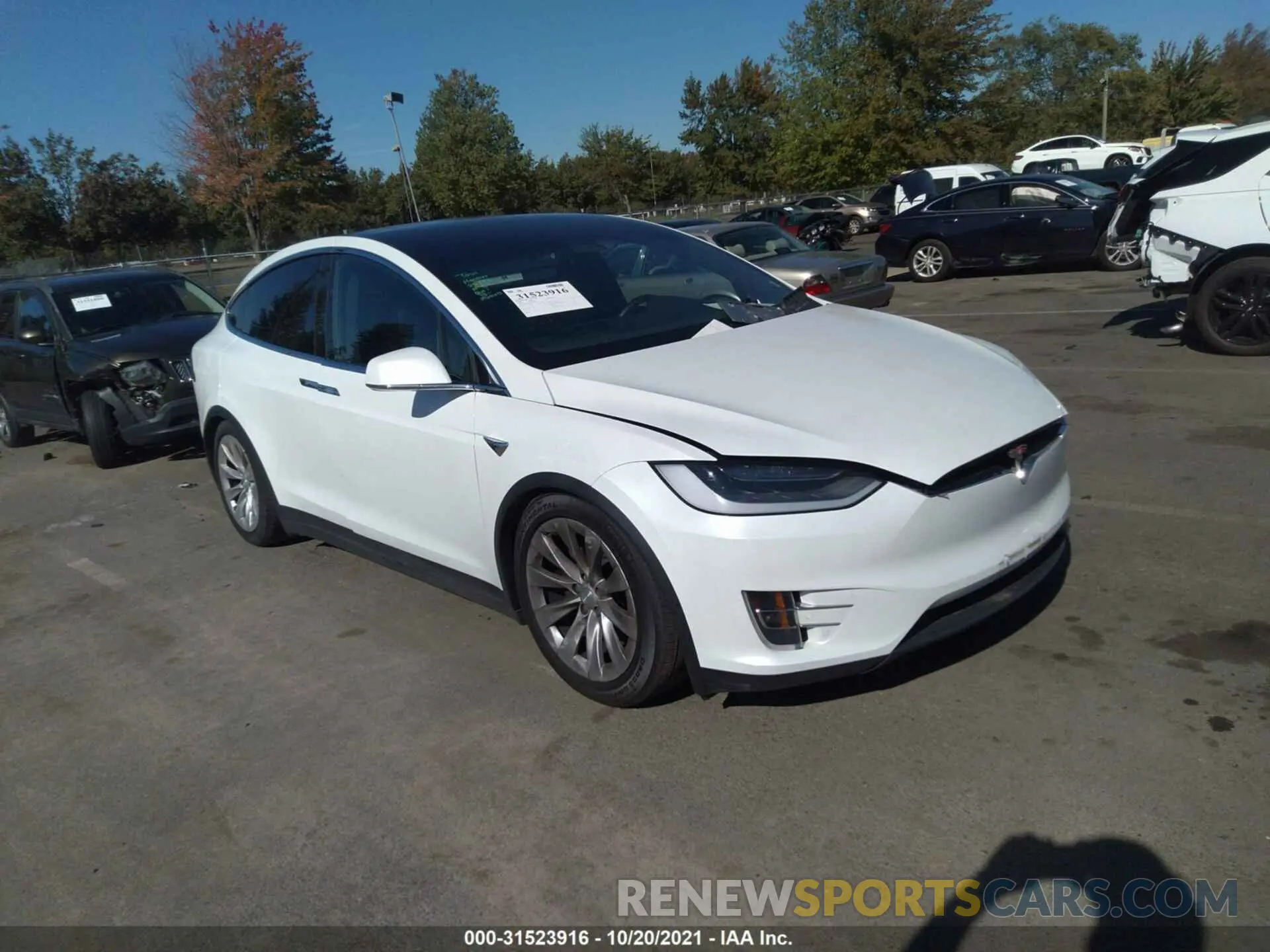 1 fotografías del automóvil dañado 5YJXCBE20LF218019 TESLA MODEL X 2020
