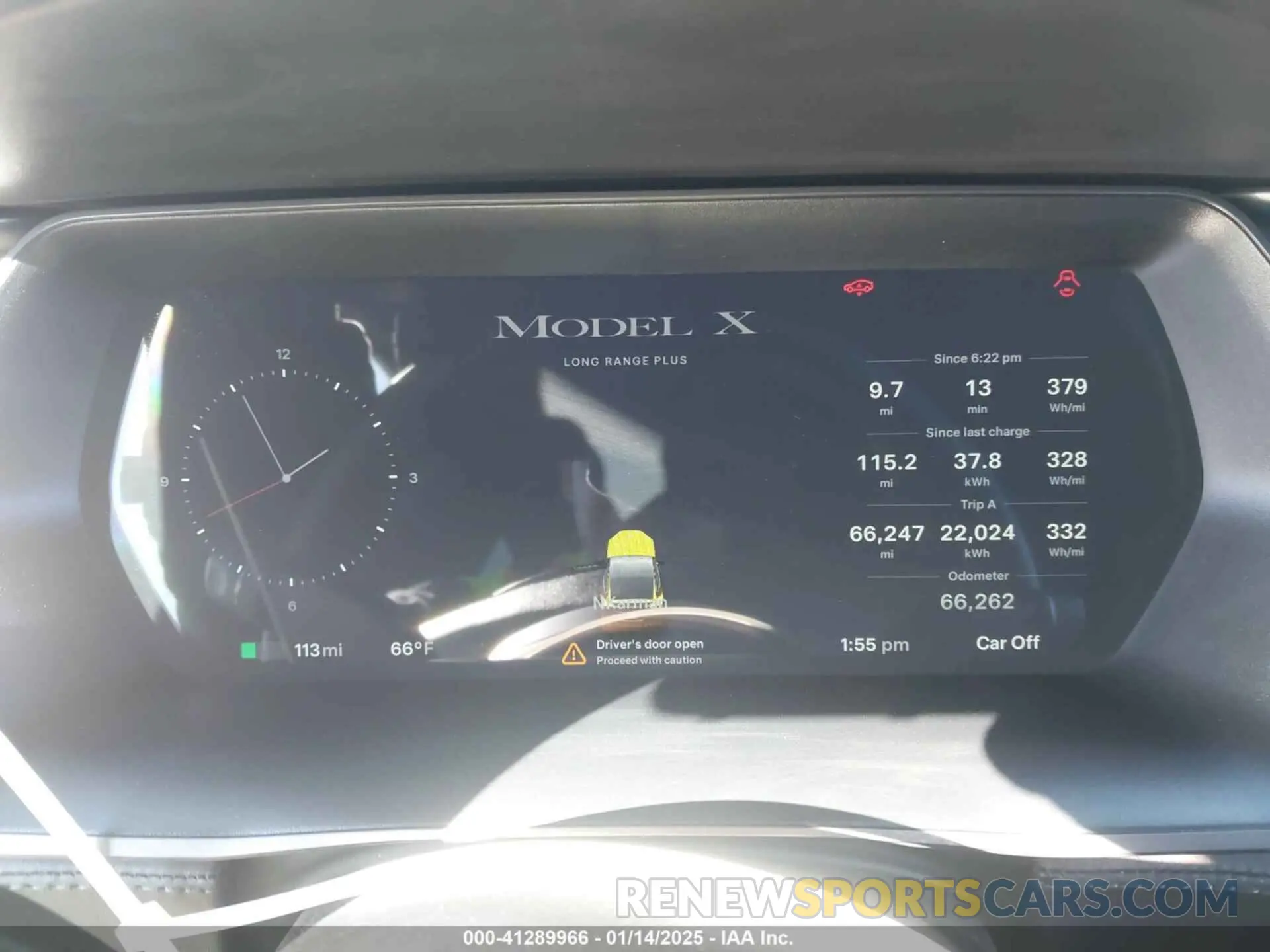 7 fotografías del automóvil dañado 5YJXCBE20LF239761 TESLA MODEL X 2020