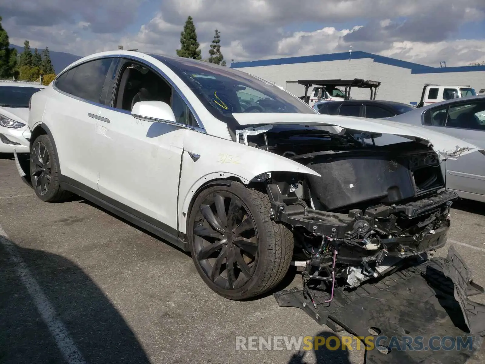 1 fotografías del automóvil dañado 5YJXCBE20LF242014 TESLA MODEL X 2020