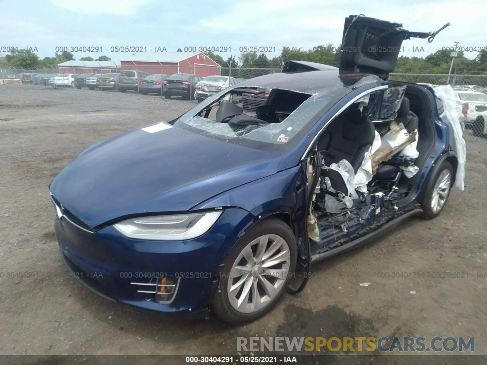 2 fotografías del automóvil dañado 5YJXCBE20LF298258 TESLA MODEL X 2020