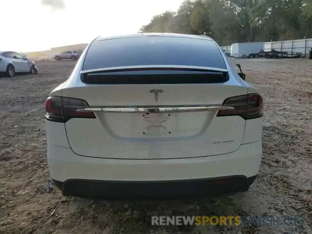6 fotografías del automóvil dañado 5YJXCBE21LF240210 TESLA MODEL X 2020
