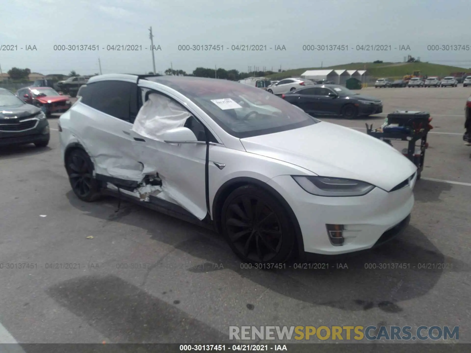 1 fotografías del automóvil dañado 5YJXCBE21LF246704 TESLA MODEL X 2020