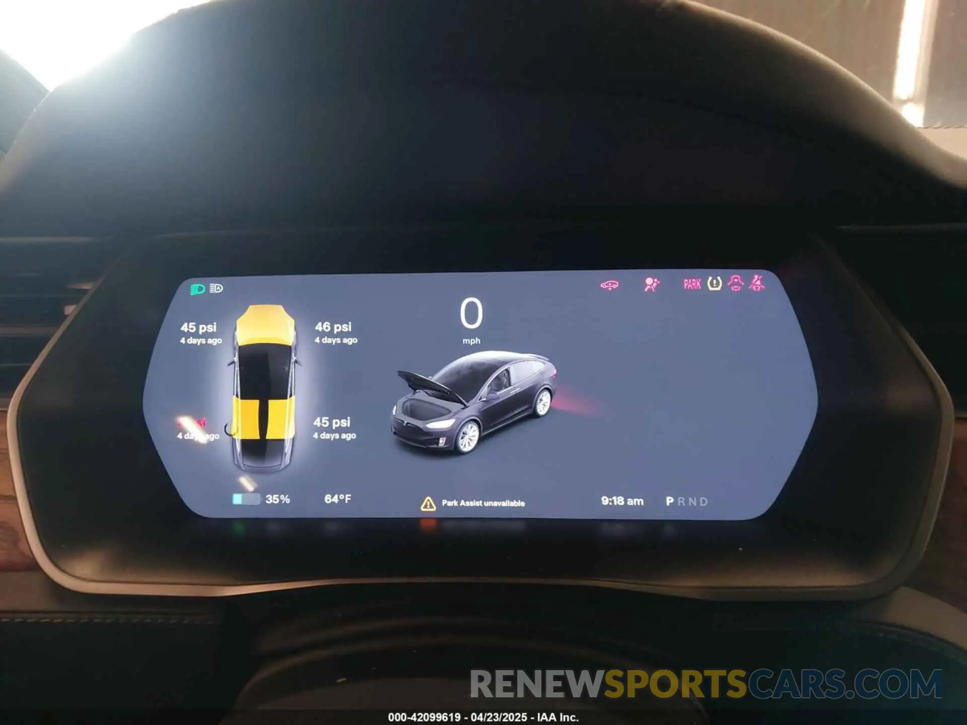 7 fotografías del automóvil dañado 5YJXCBE22LF261759 TESLA MODEL X 2020