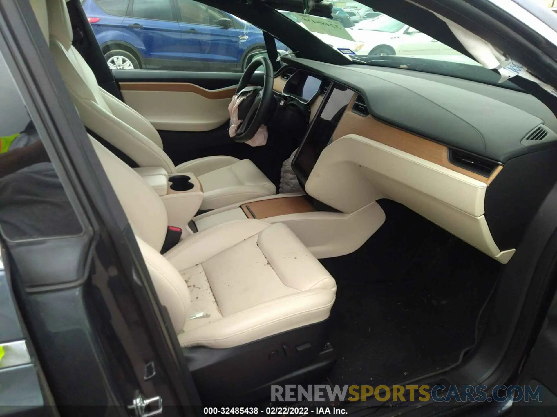 5 fotografías del automóvil dañado 5YJXCBE22LF262541 TESLA MODEL X 2020