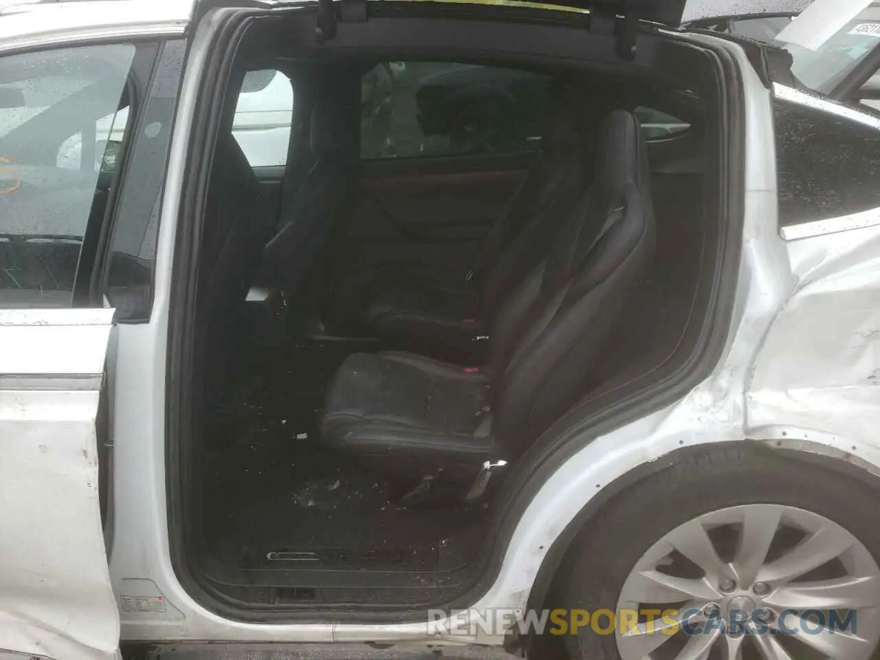 6 fotografías del automóvil dañado 5YJXCBE23LF233890 TESLA MODEL X 2020